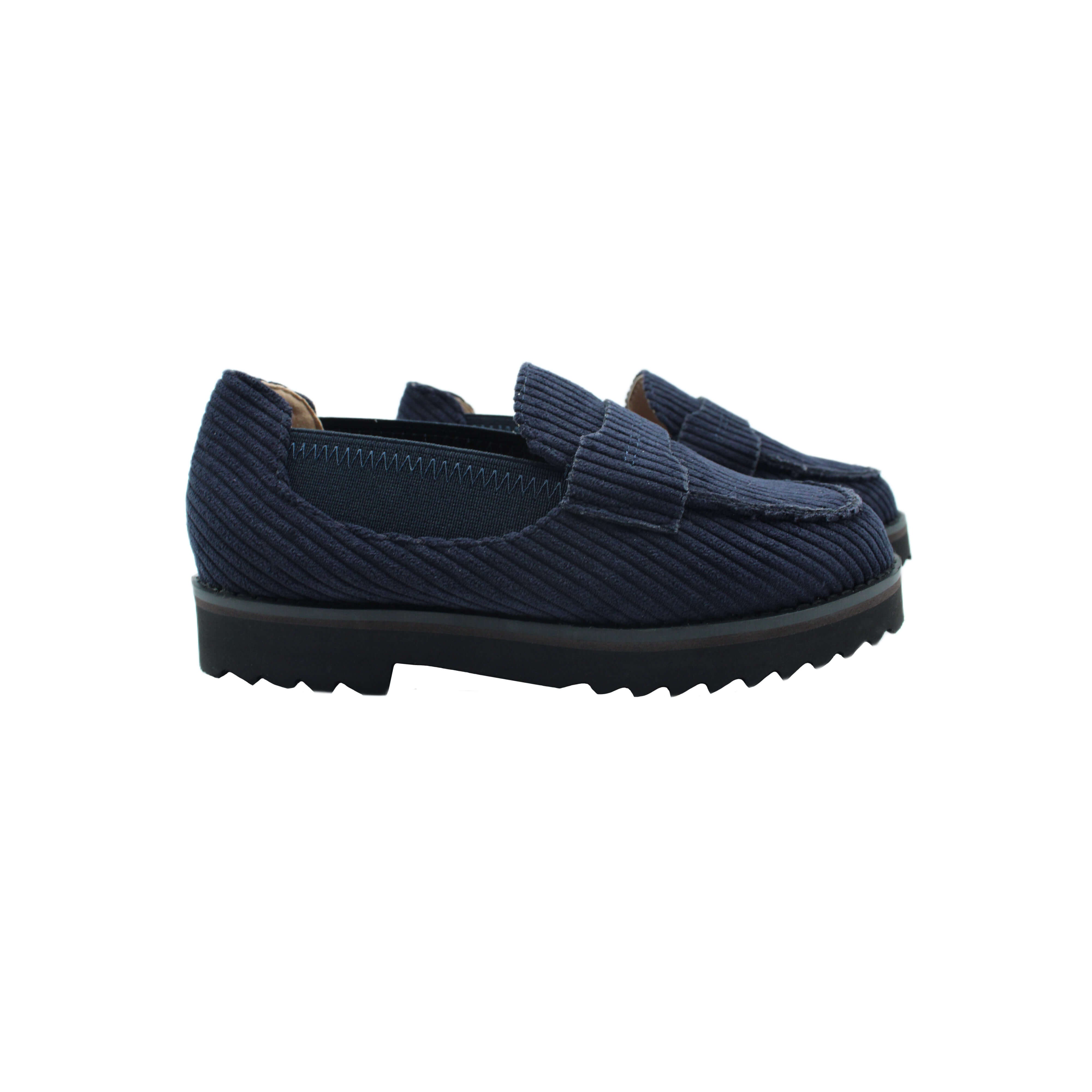 Comfort Loafer, Dark Navy Corduroy Fabric