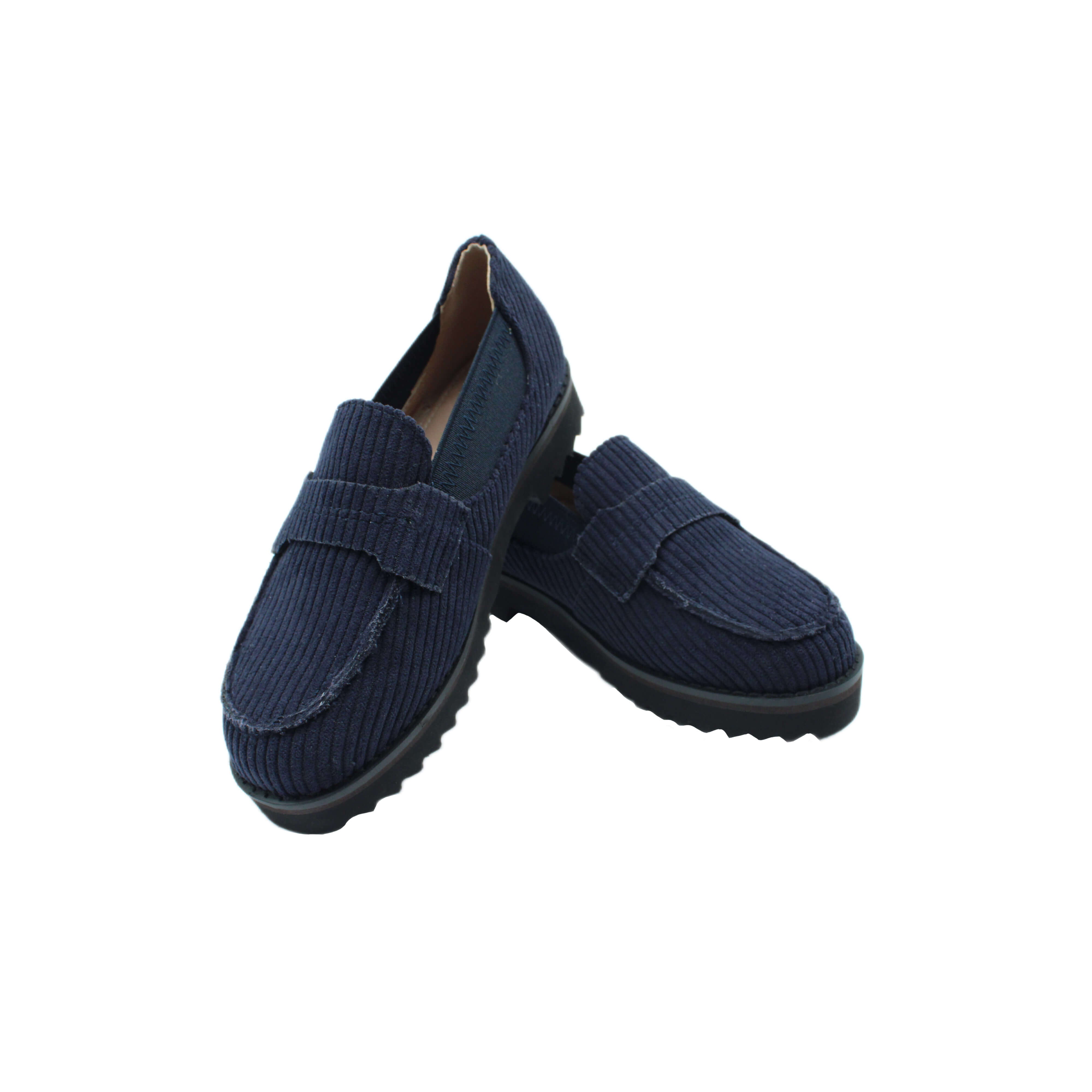 Comfort Loafer, Dark Navy Corduroy Fabric