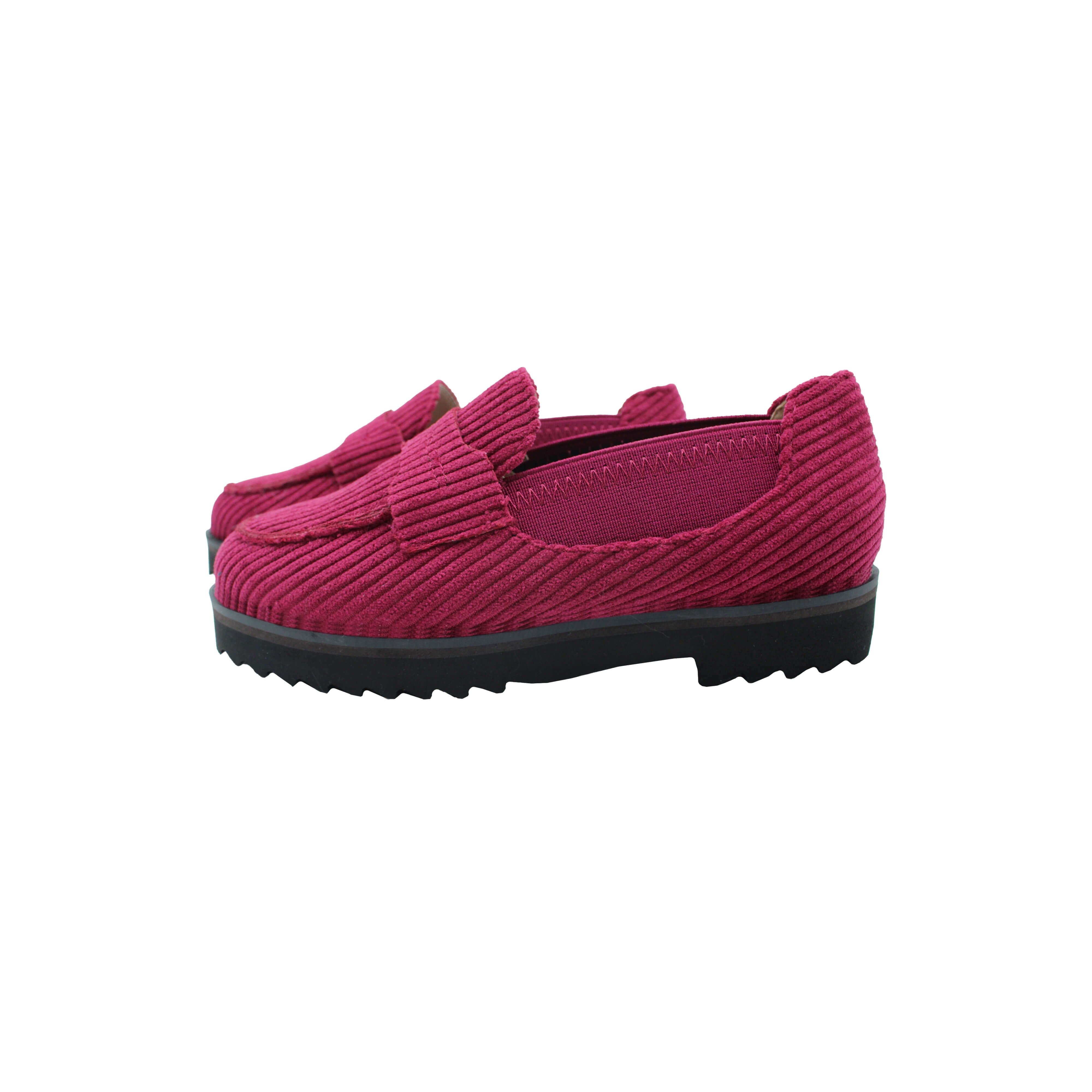 Comfort Loafer, Plum Corduroy Fabric