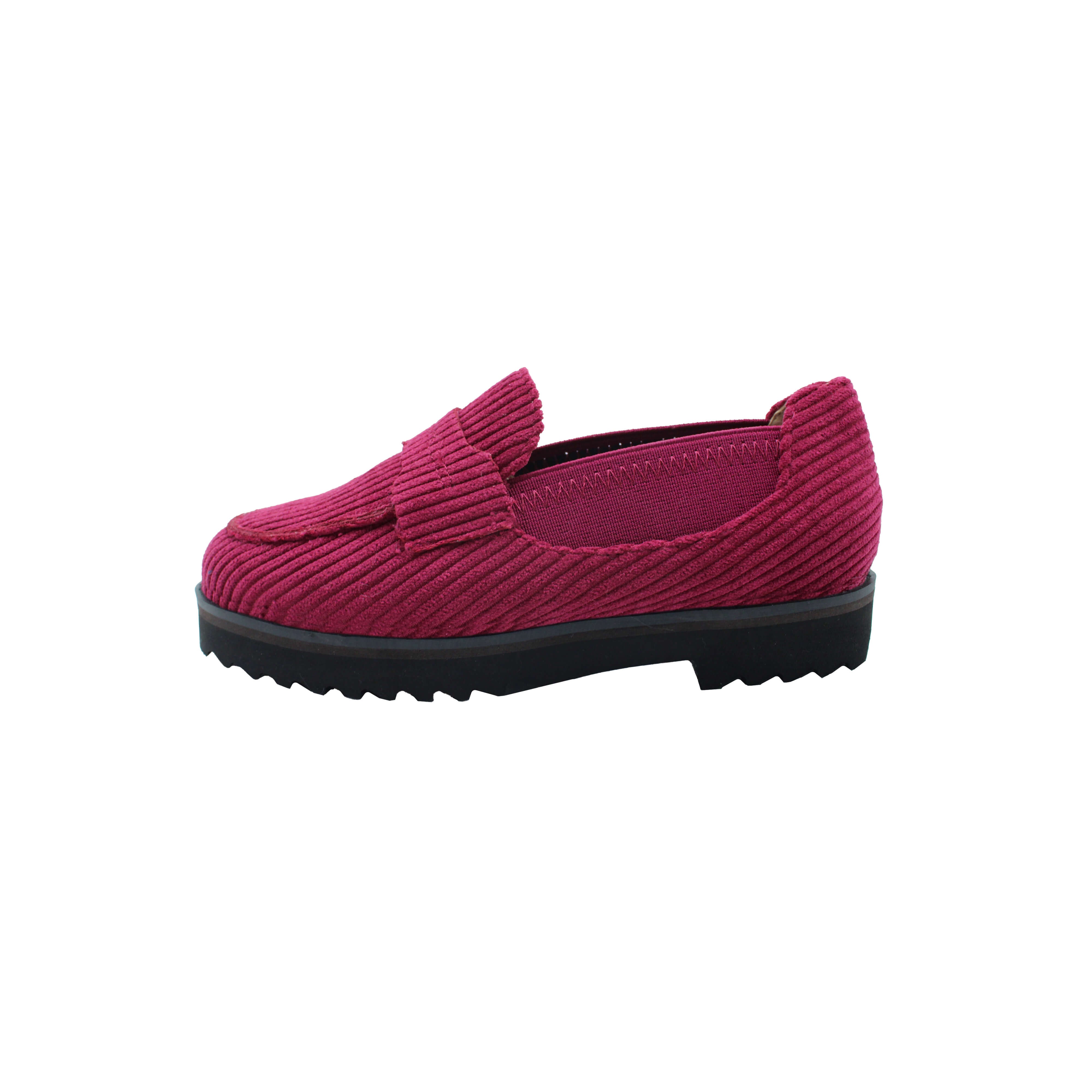 Comfort Loafer, Plum Corduroy Fabric