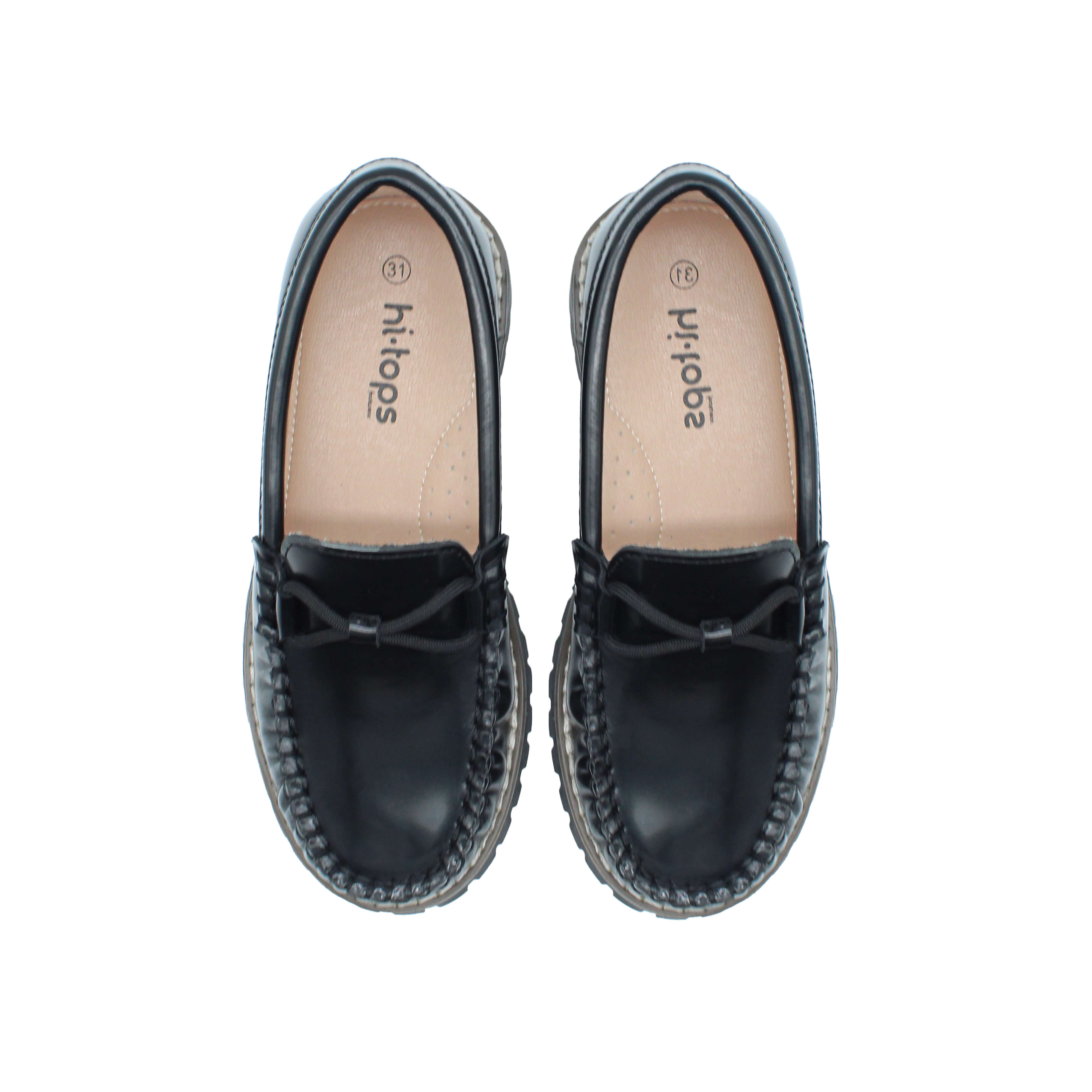 Black Leather Loafer Twist
