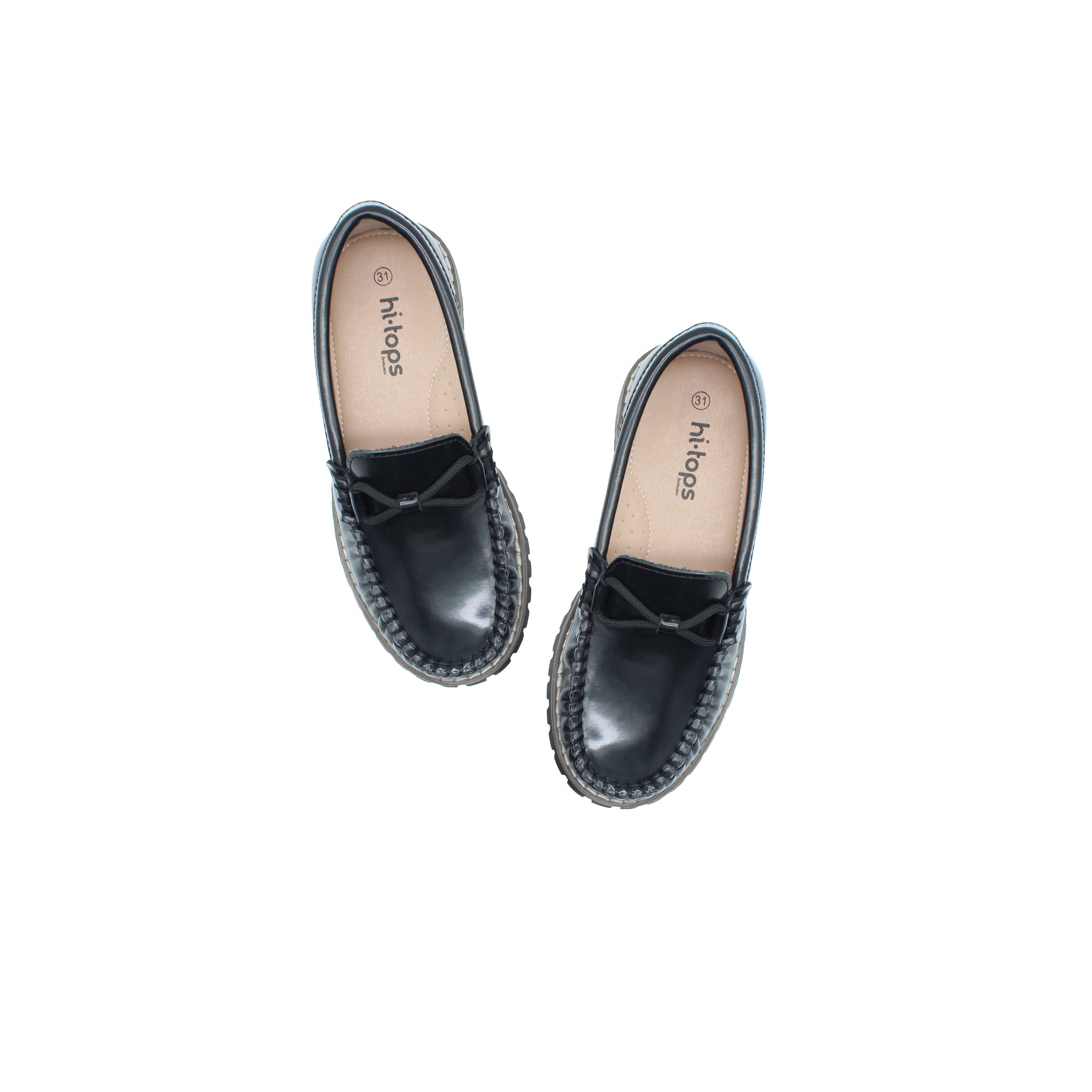 Black Leather Loafer Twist