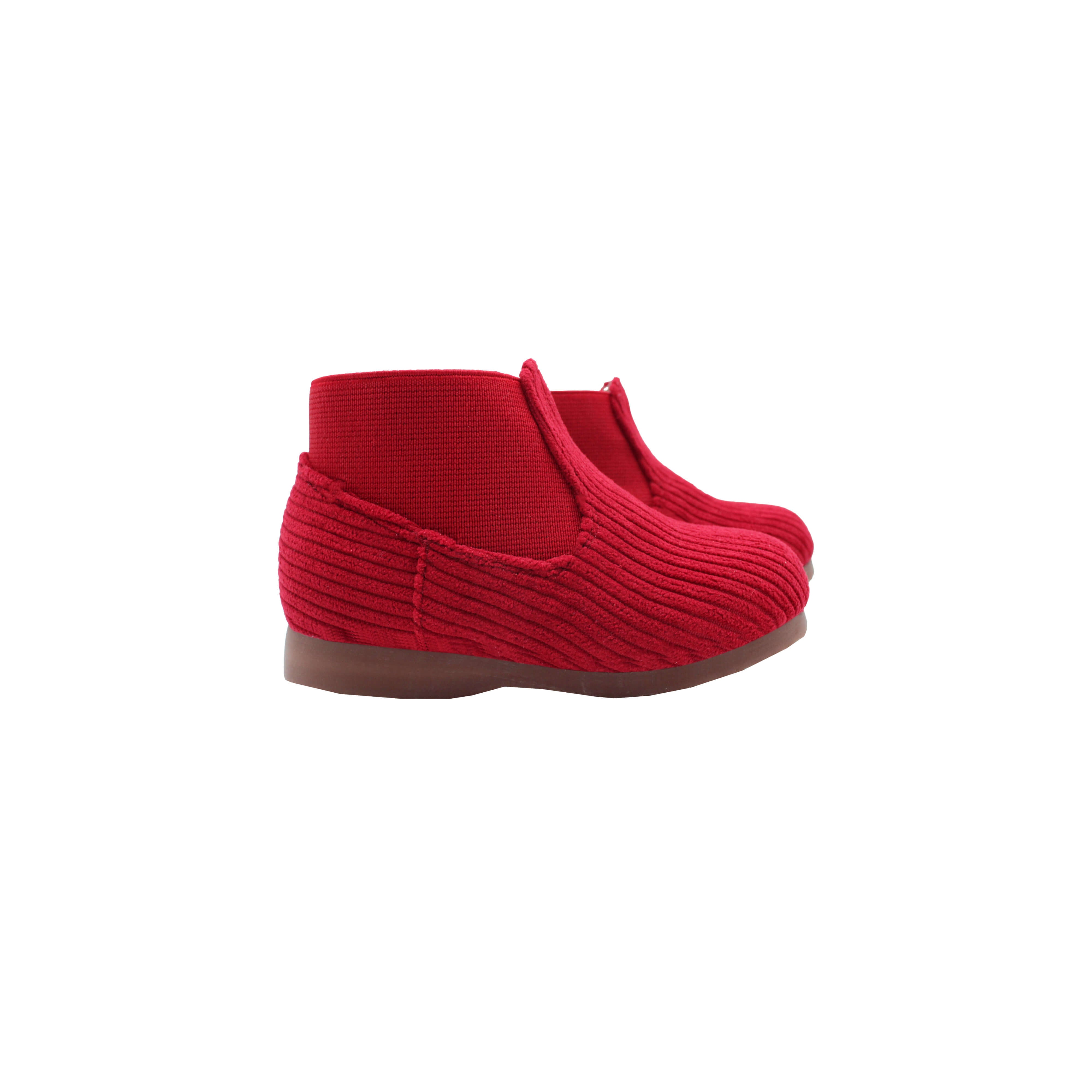High Tops, Red Corduroy Fabric