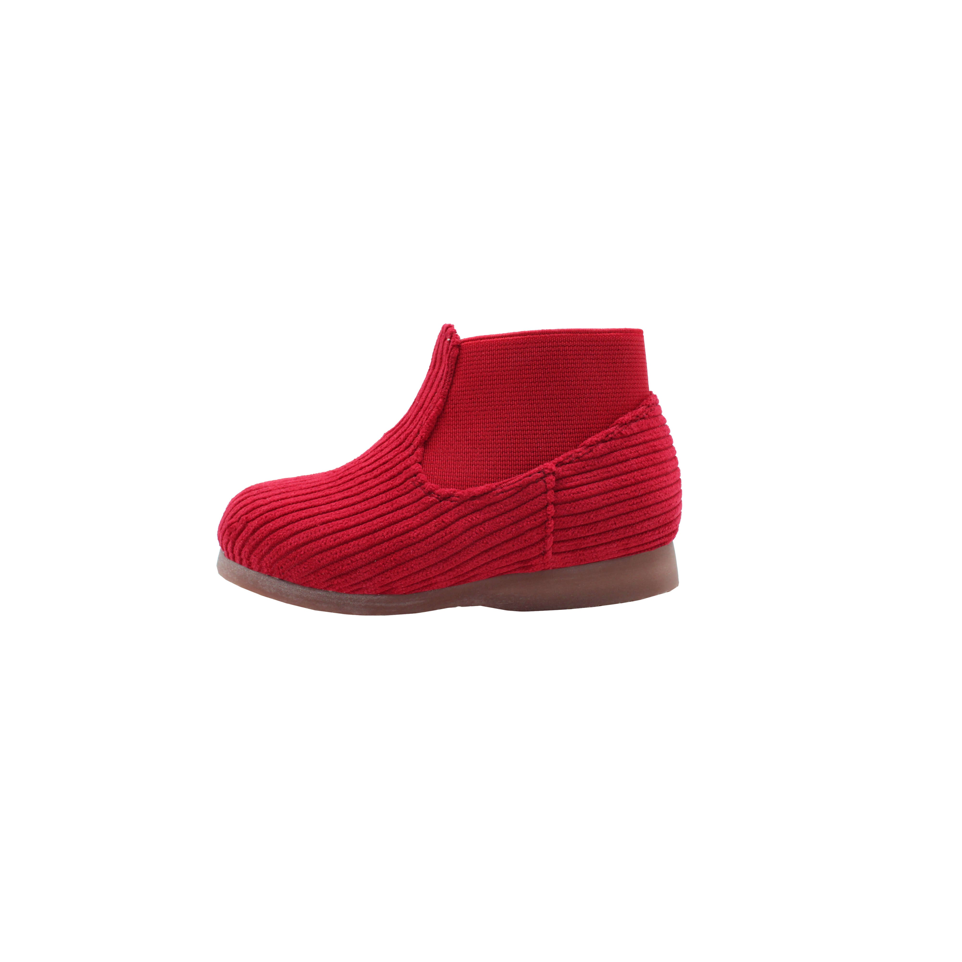 High Tops, Red Corduroy Fabric
