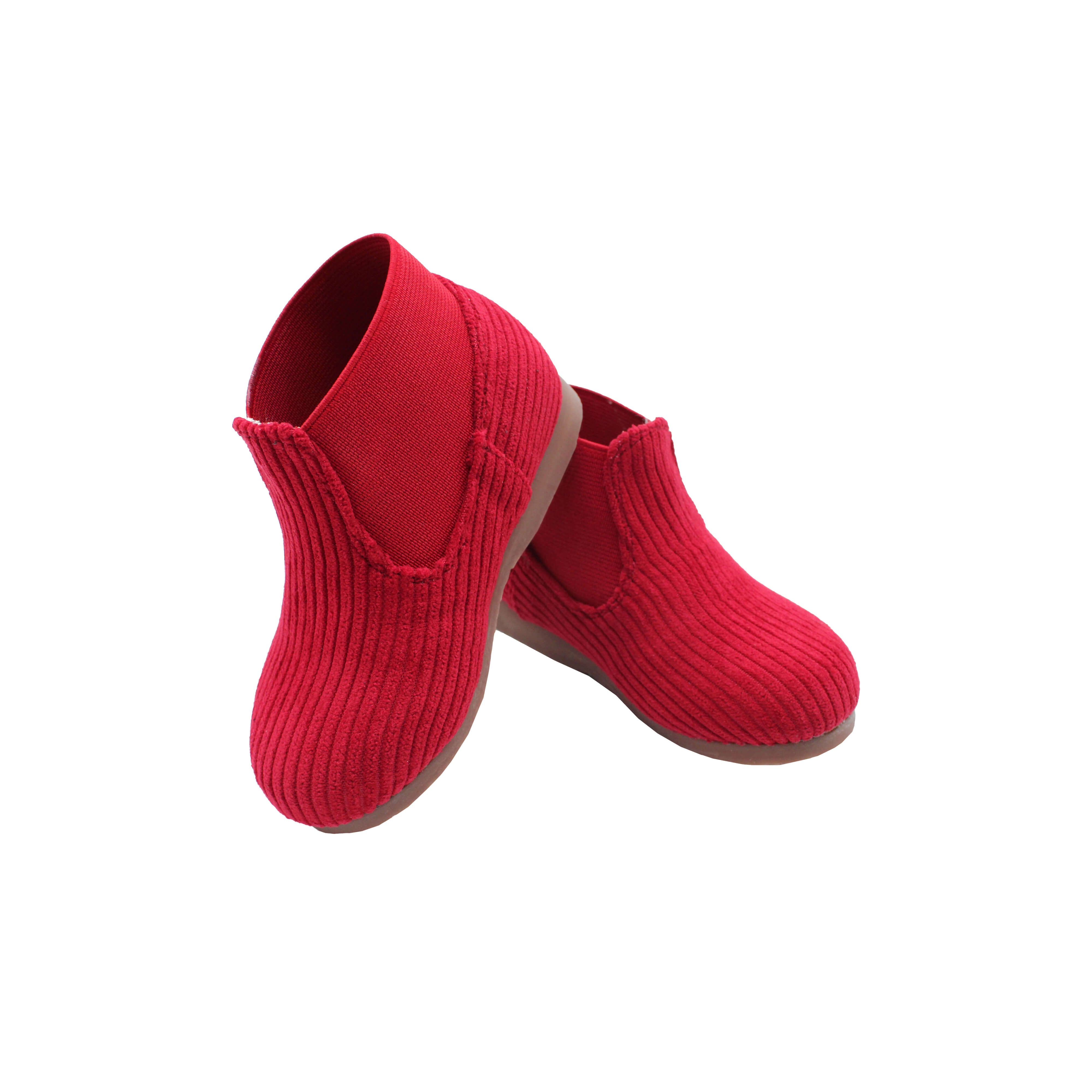 High Tops, Red Corduroy Fabric