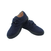 Single Velcro, Navy Corduroy Fabric