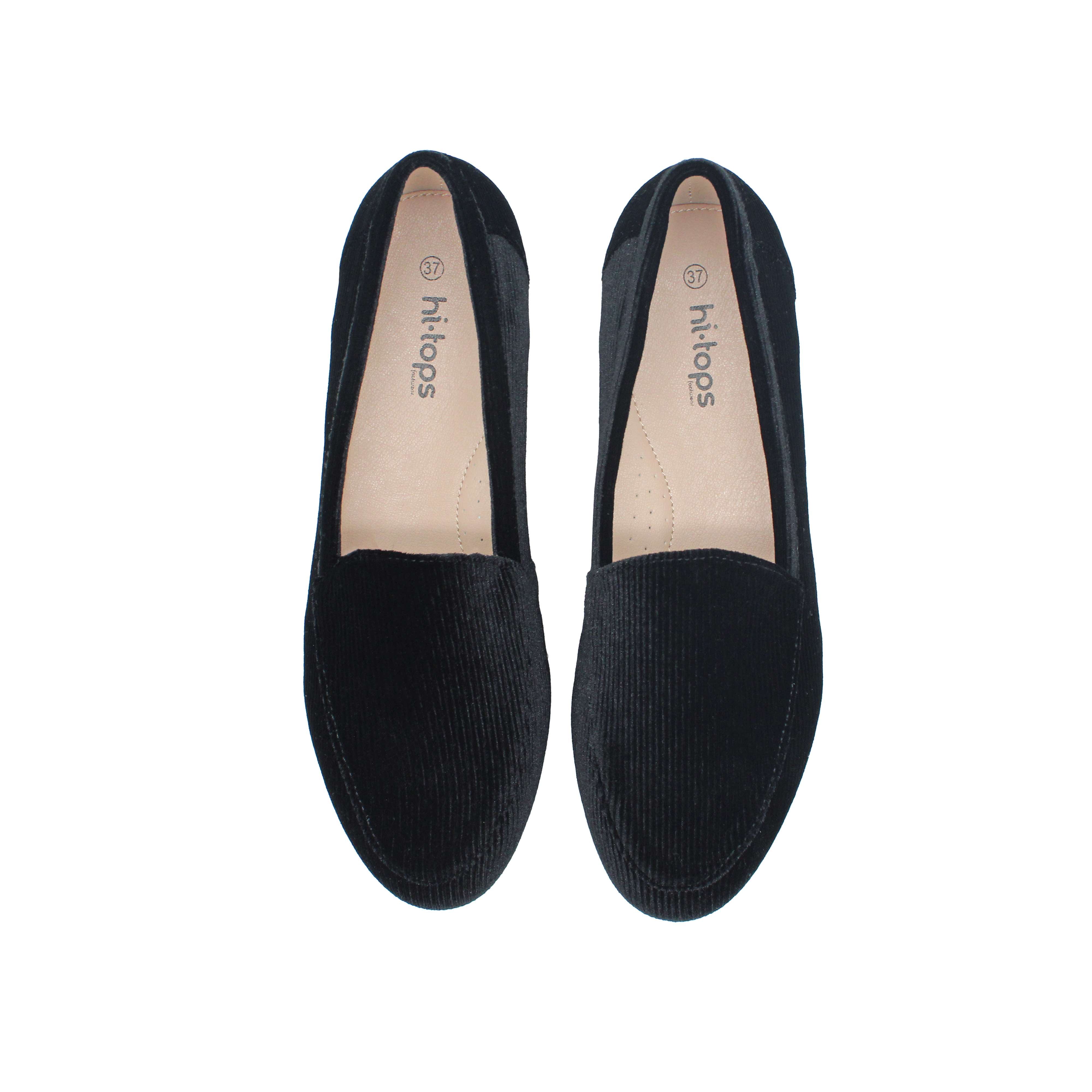 Dress Loafer, Black Corduroy