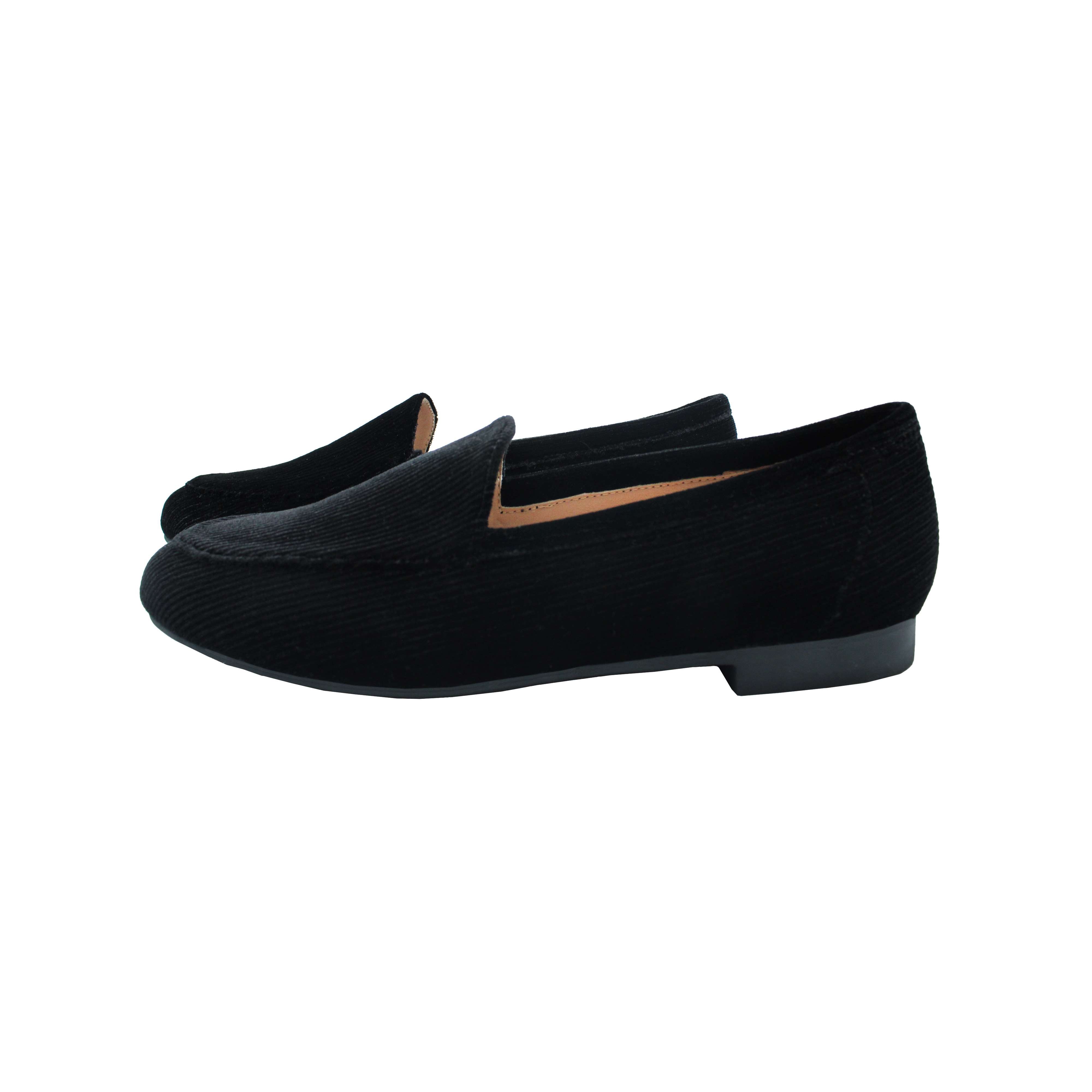 Dress Loafer, Black Corduroy