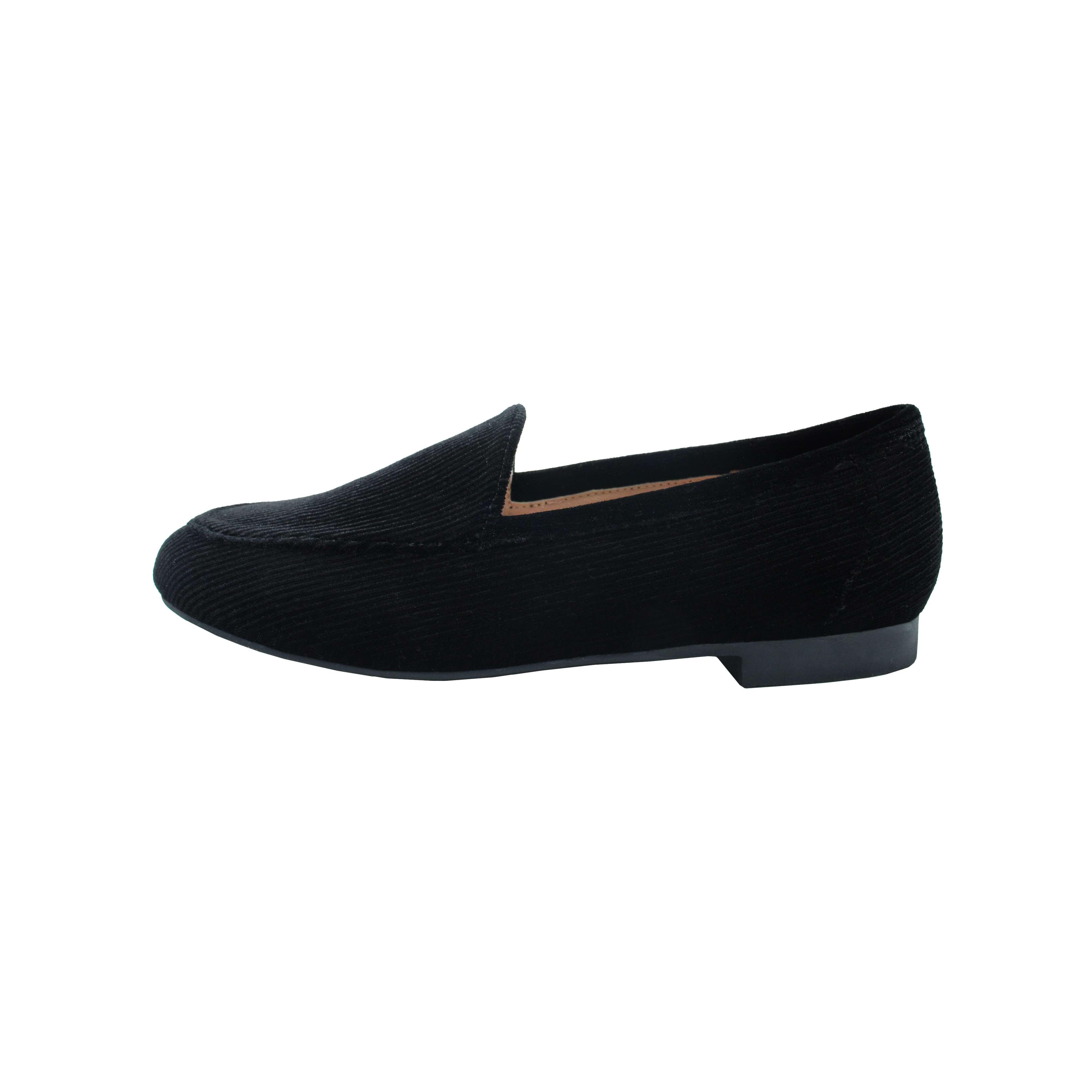 Dress Loafer, Black Corduroy