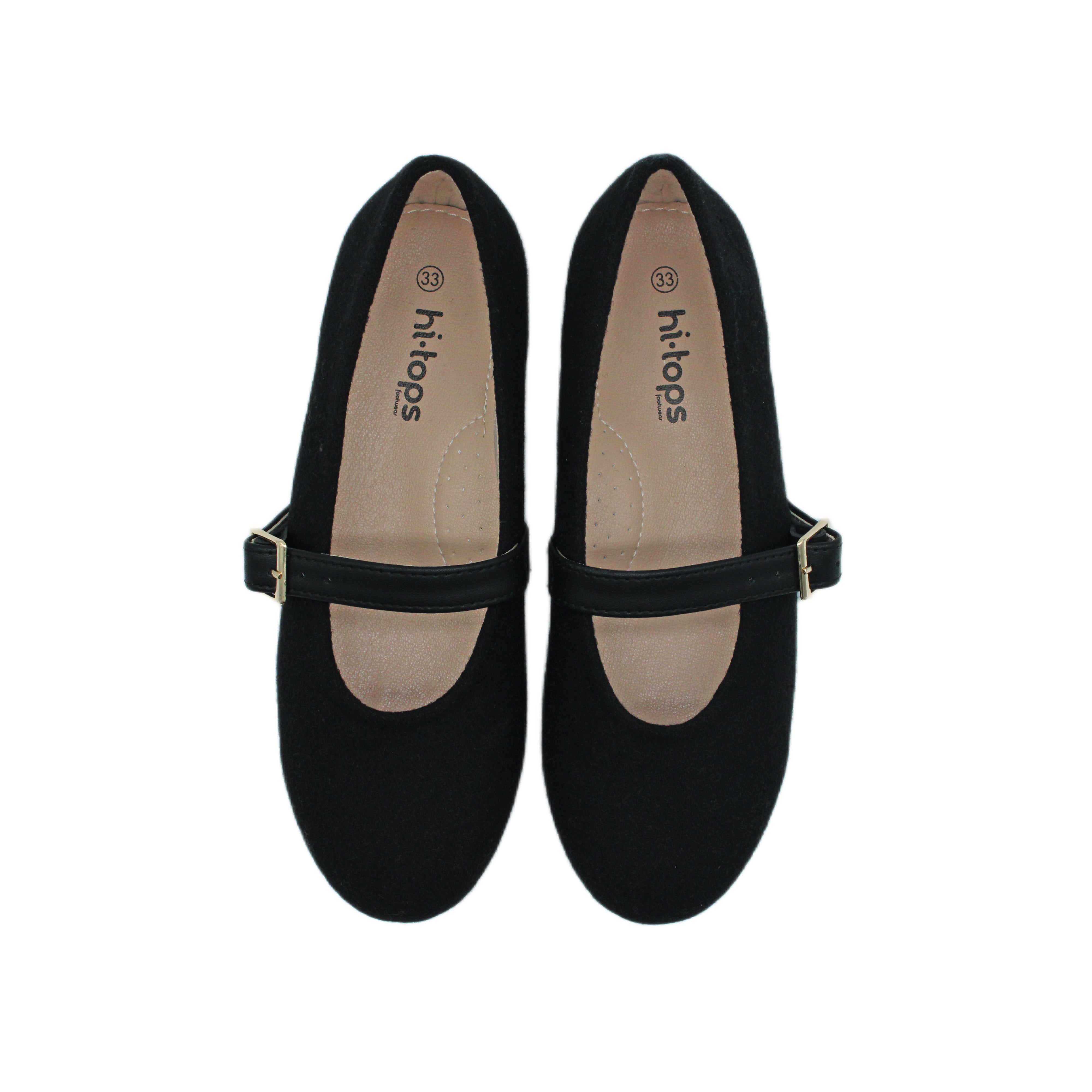 Ballet Buckles, Black Flannel