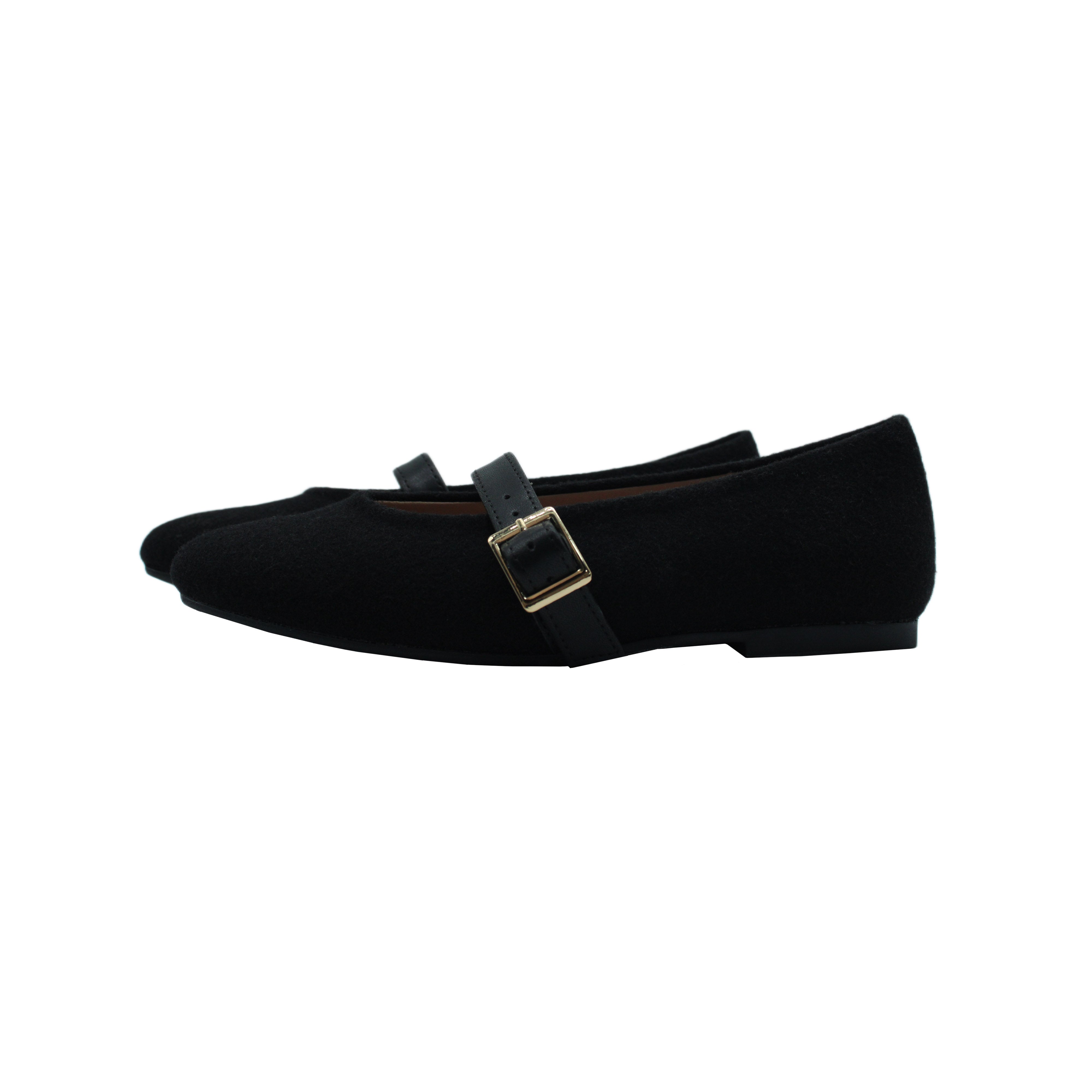 Ballet Buckles, Black Flannel