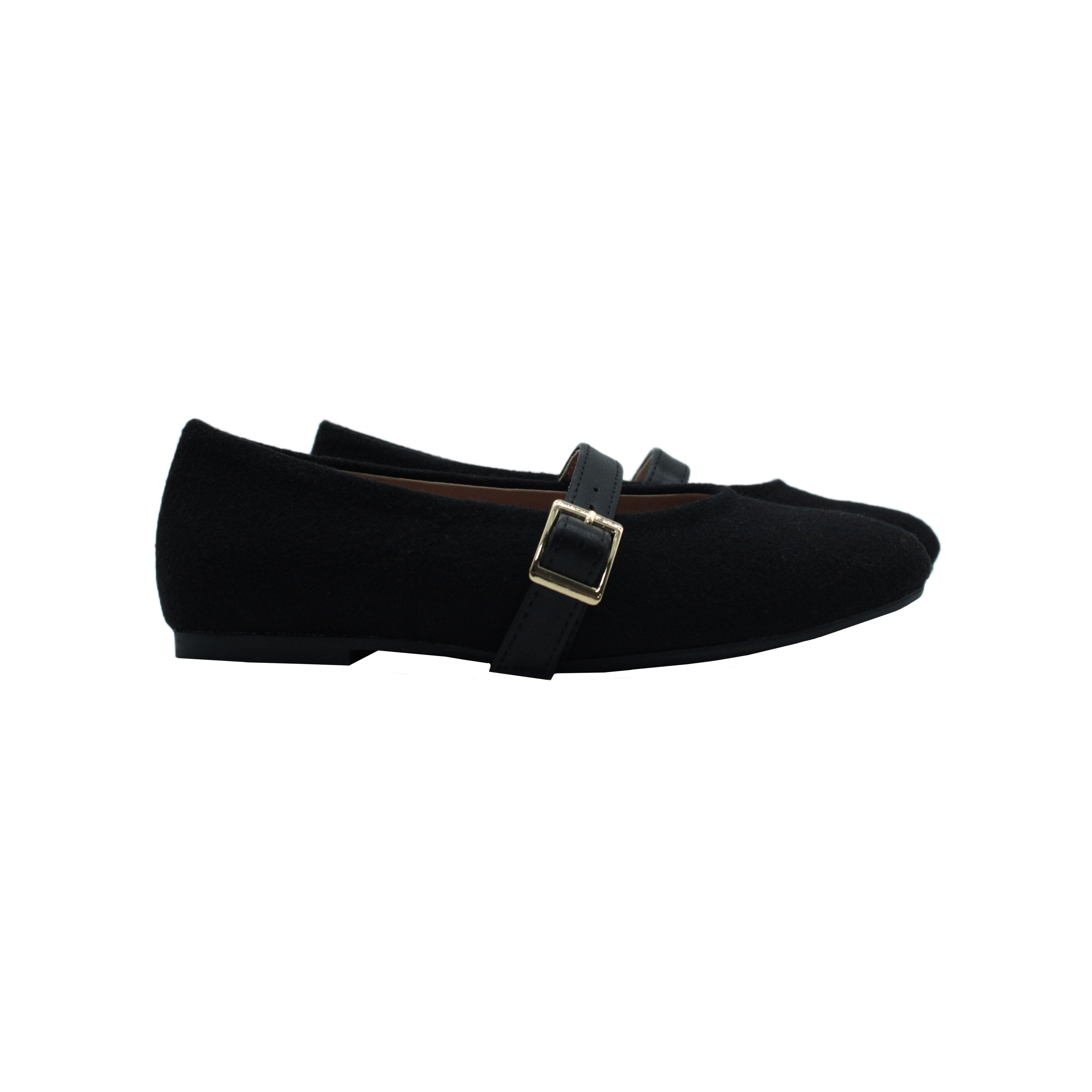 Ballet Buckles, Black Flannel