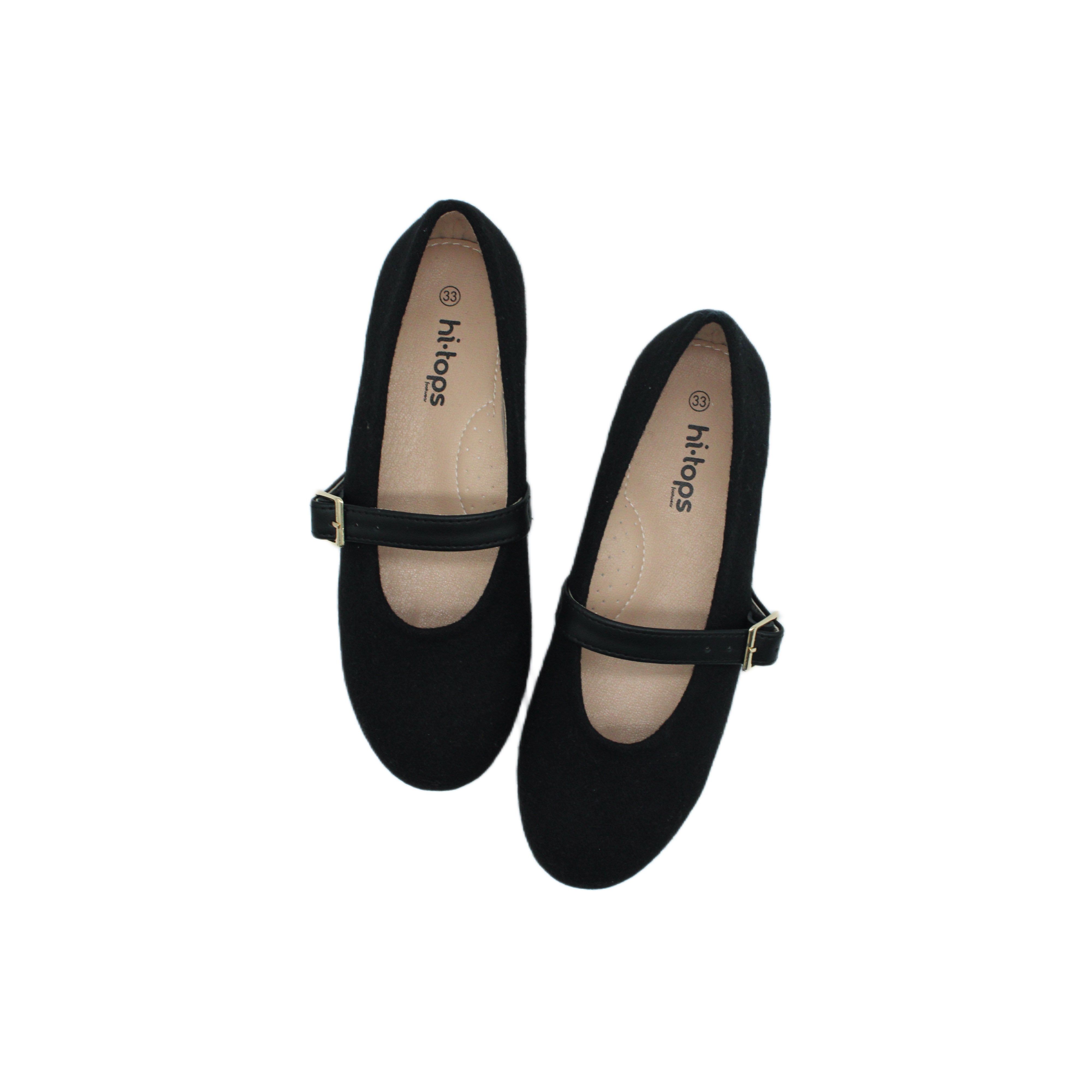 Ballet Buckles, Black Flannel