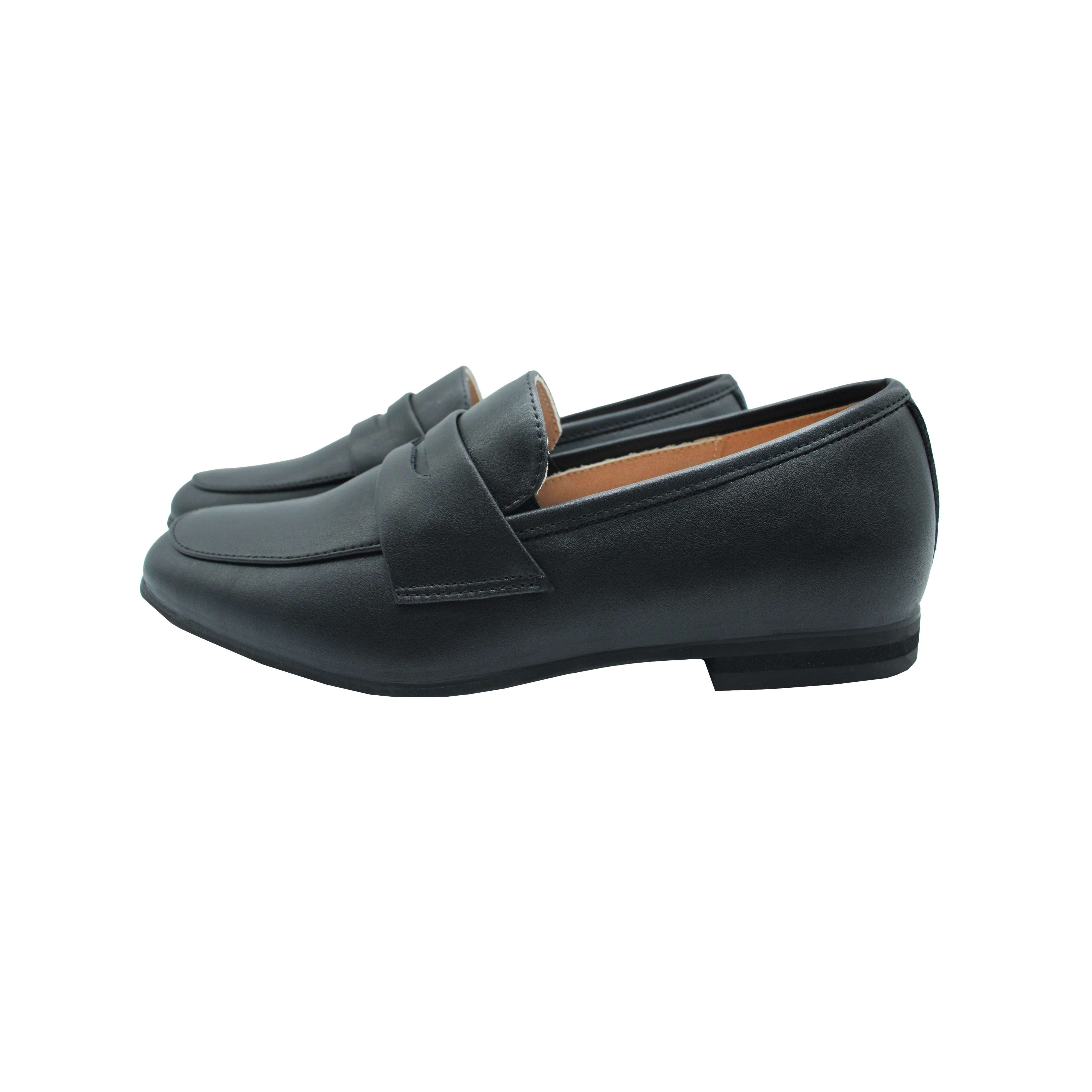 Penny Loafer, Black Smooth Leather