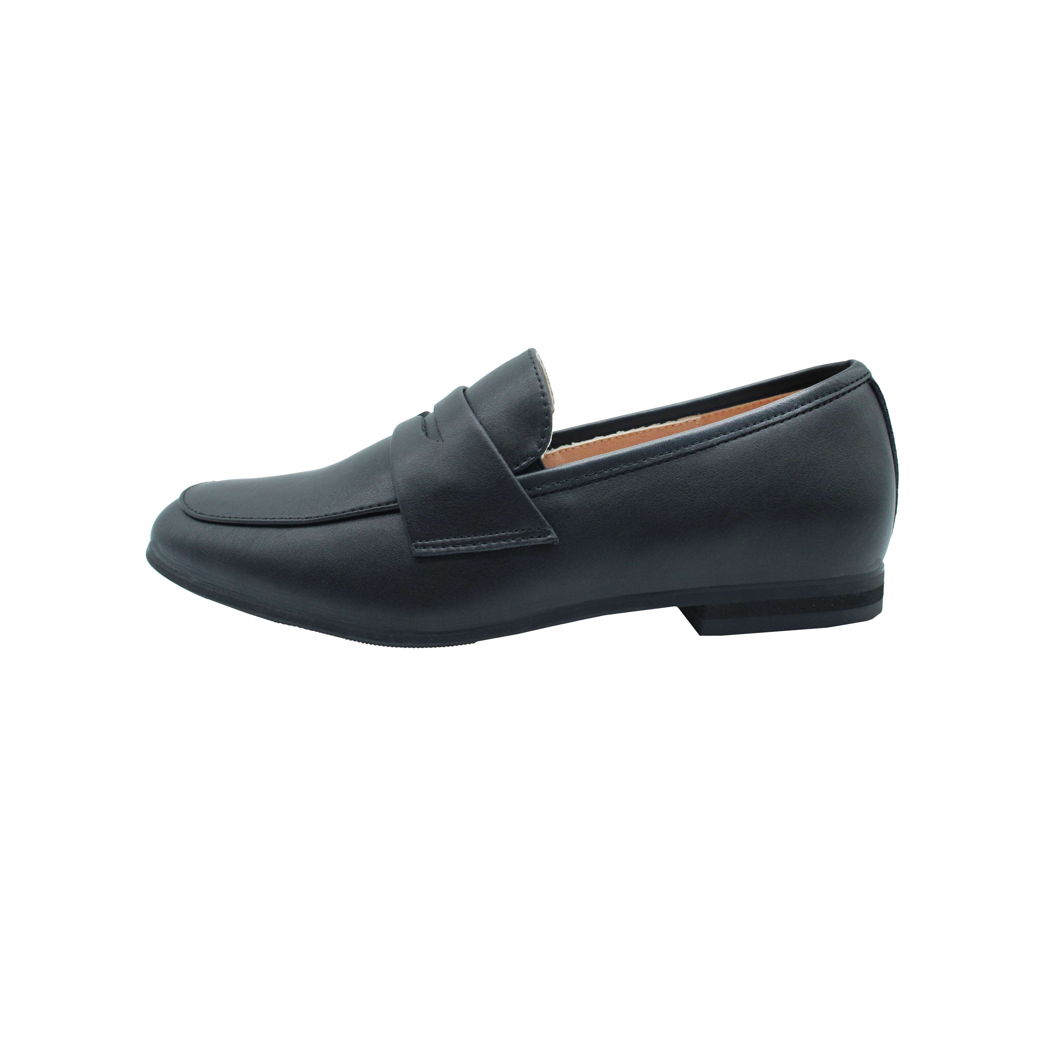 Penny Loafer, Black Smooth Leather