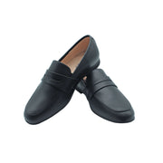 Penny Loafer, Black Smooth Leather