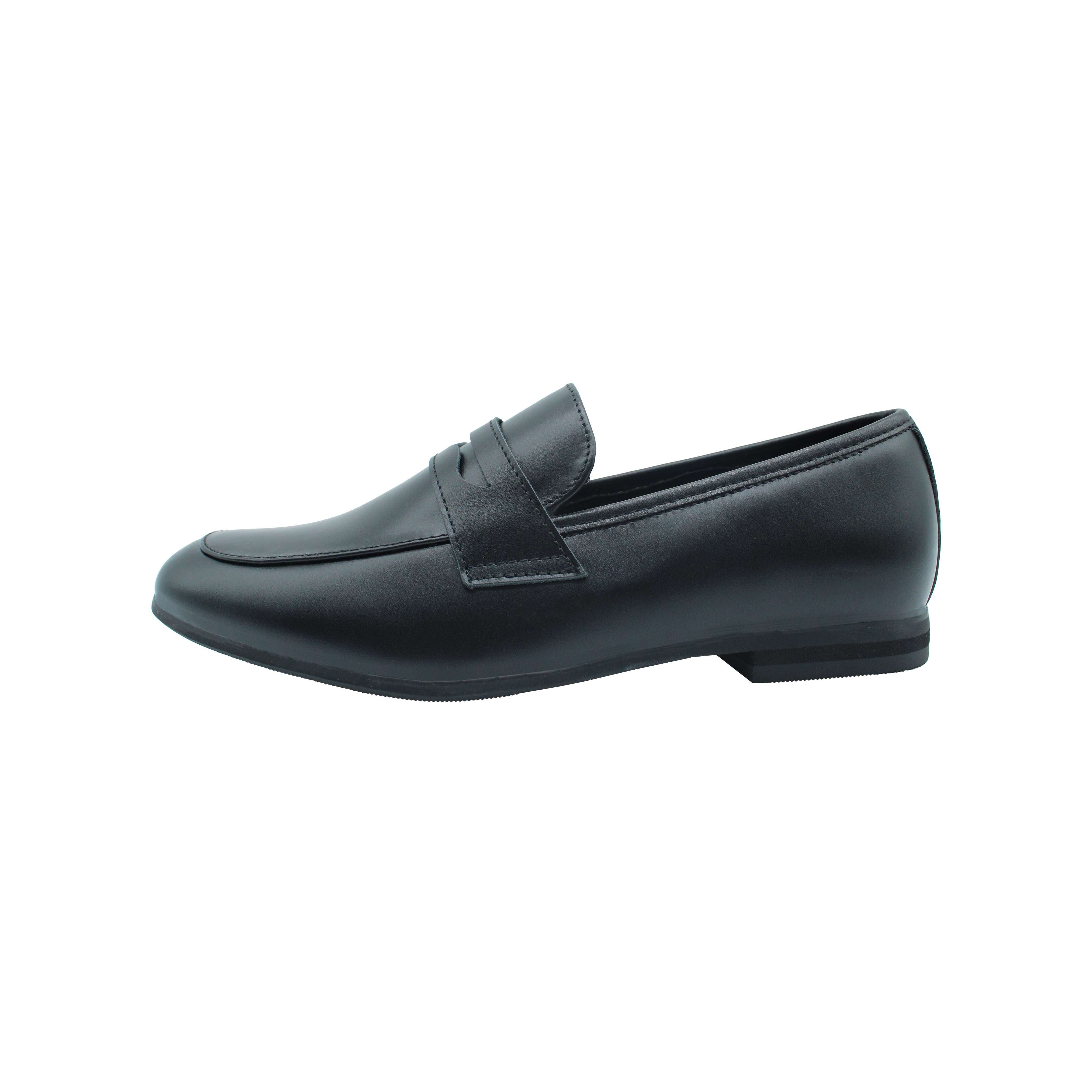 Penny Loafer, Black Smooth Leather