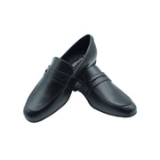 Penny Loafer, Black Smooth Leather