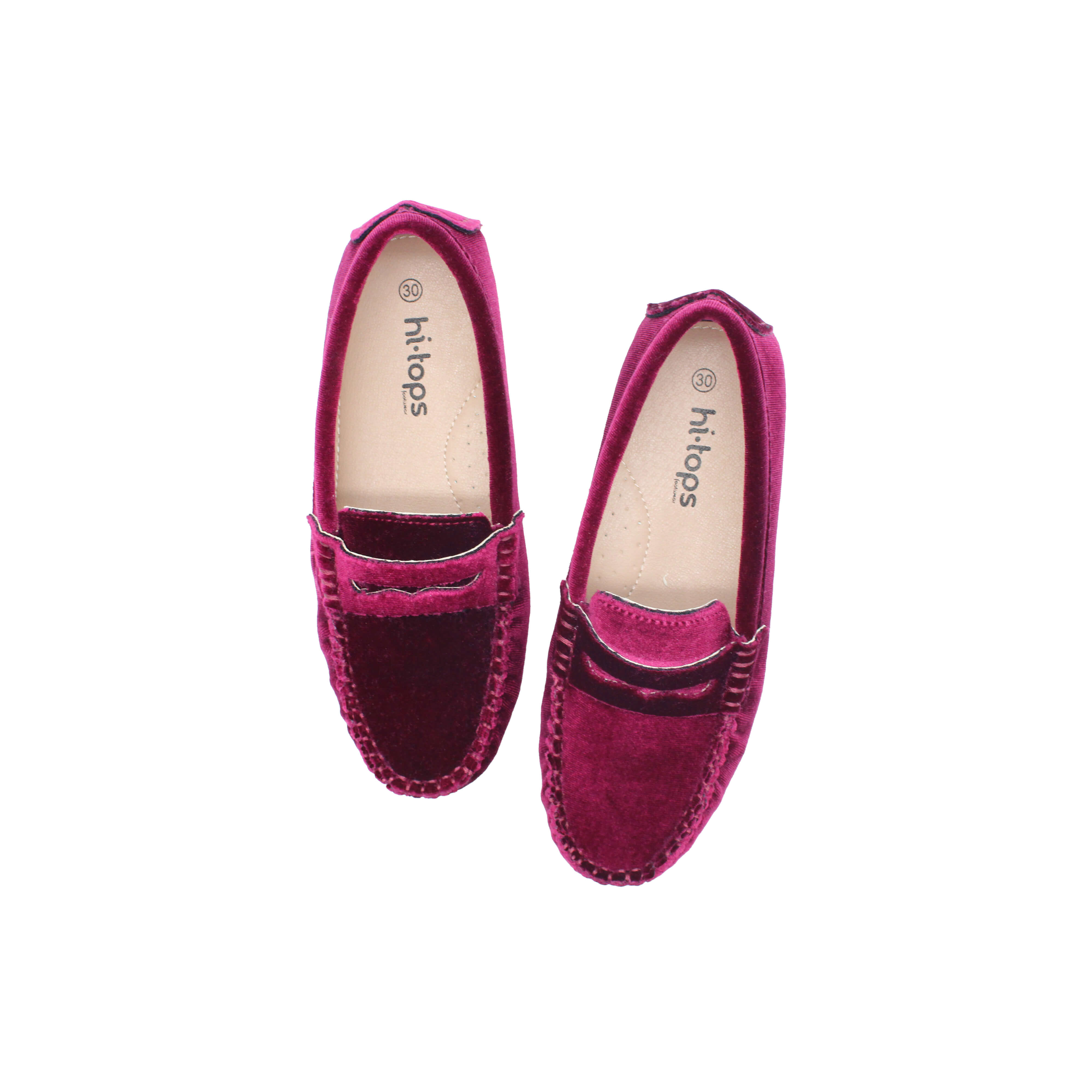 Loafer, Burgundy Velvet