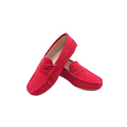 Loafer, Red Corduroy Fabric