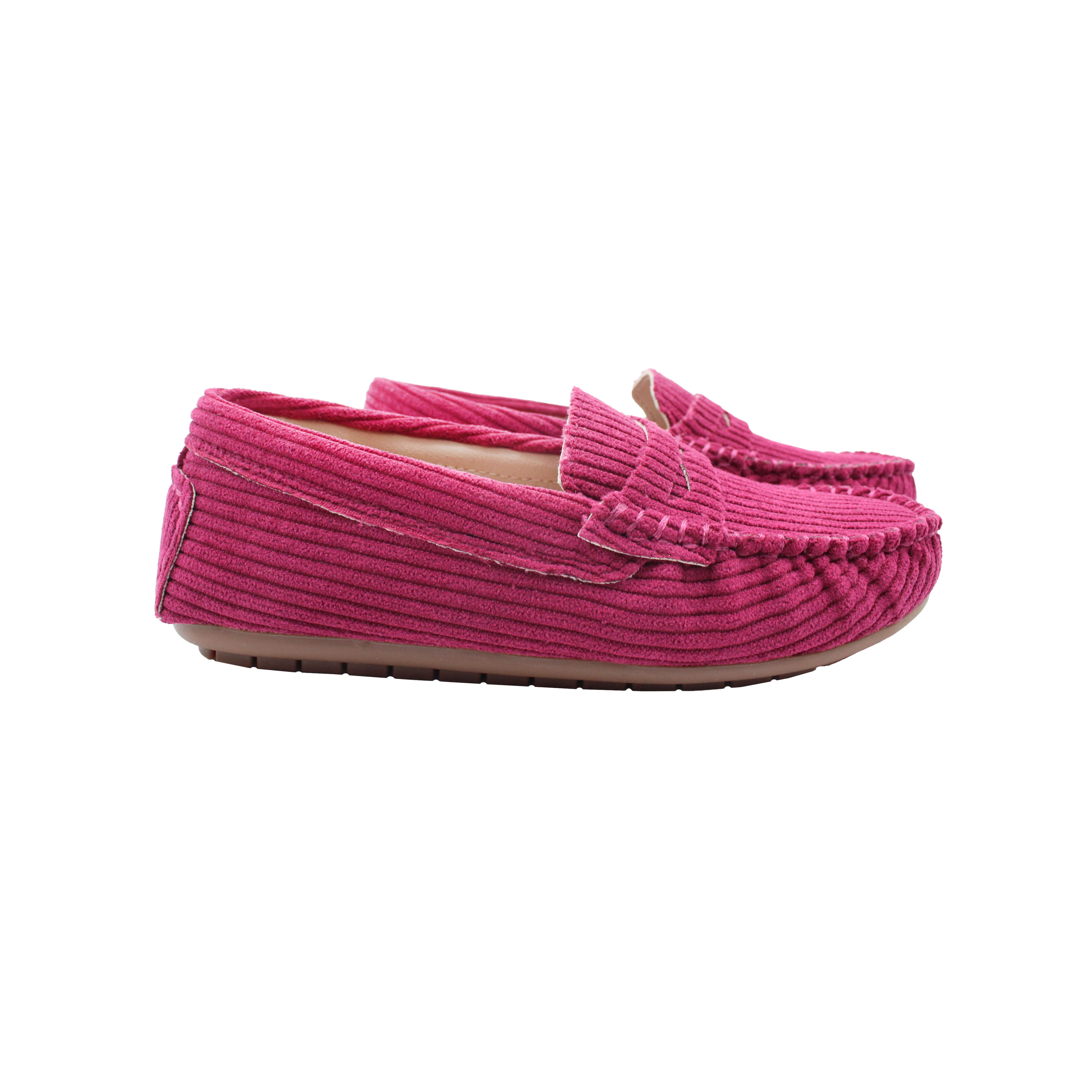 Loafer, Plum Corduroy Fabric