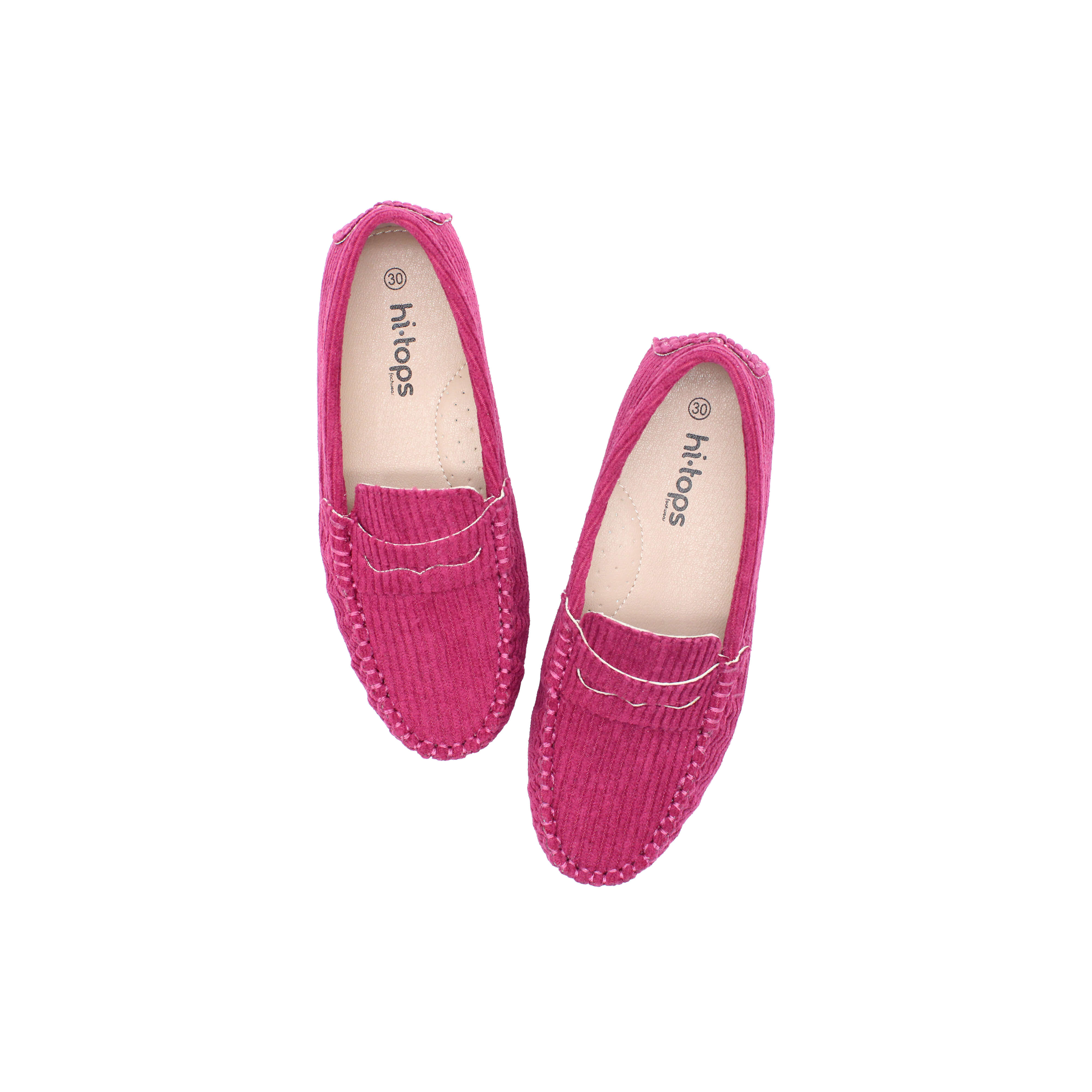 Loafer, Plum Corduroy Fabric