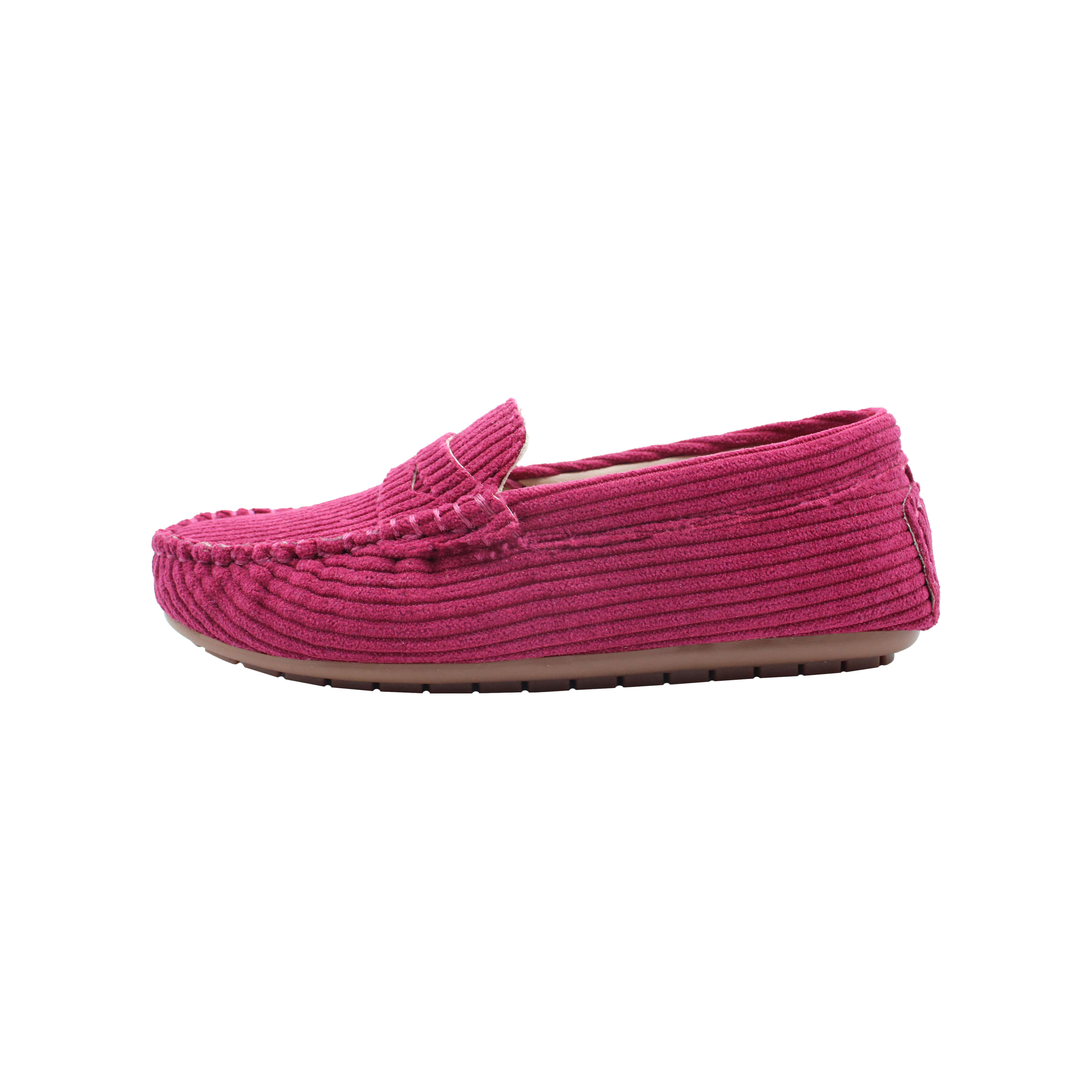 Loafer, Plum Corduroy Fabric