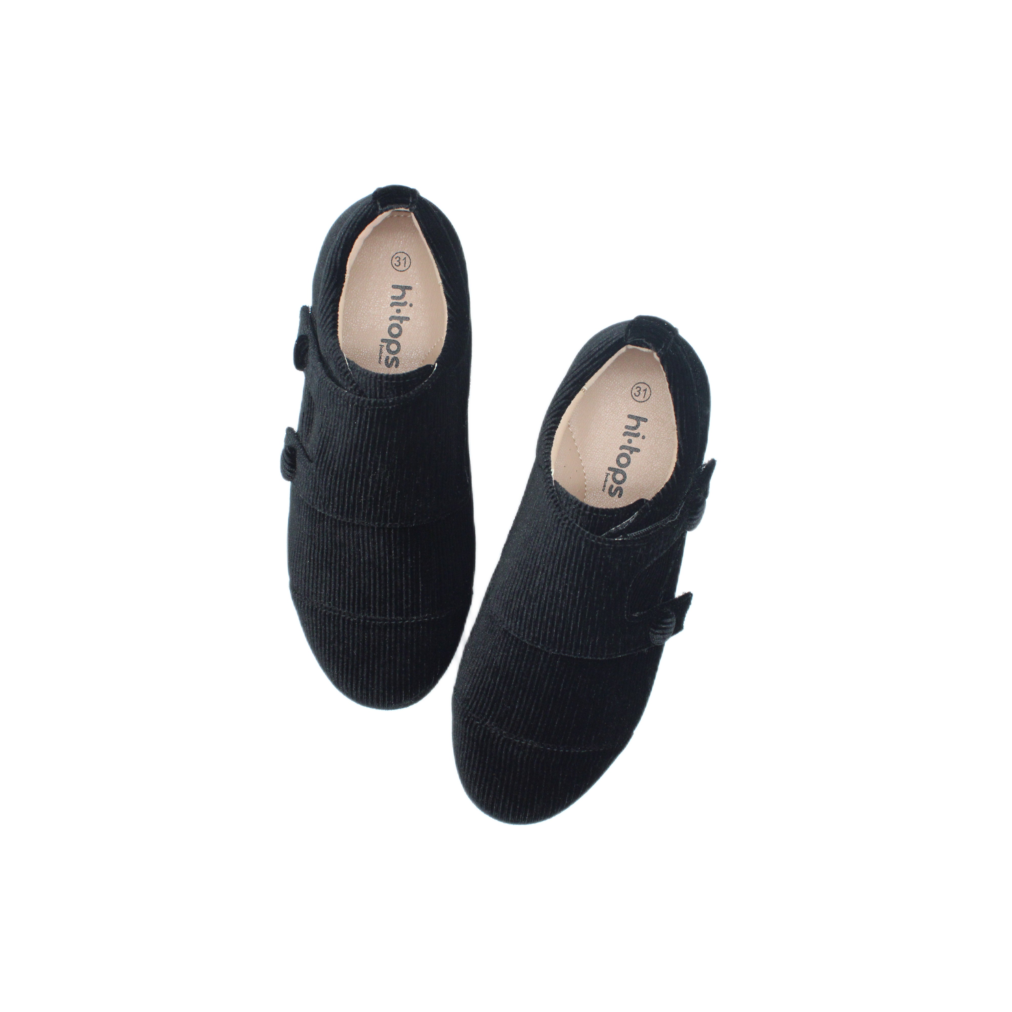 Double Snaps, Black Corduroy