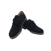 Single Velcro, Black Corduroy Fabric
