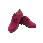 Single Velcro, Plum Corduroy Fabric