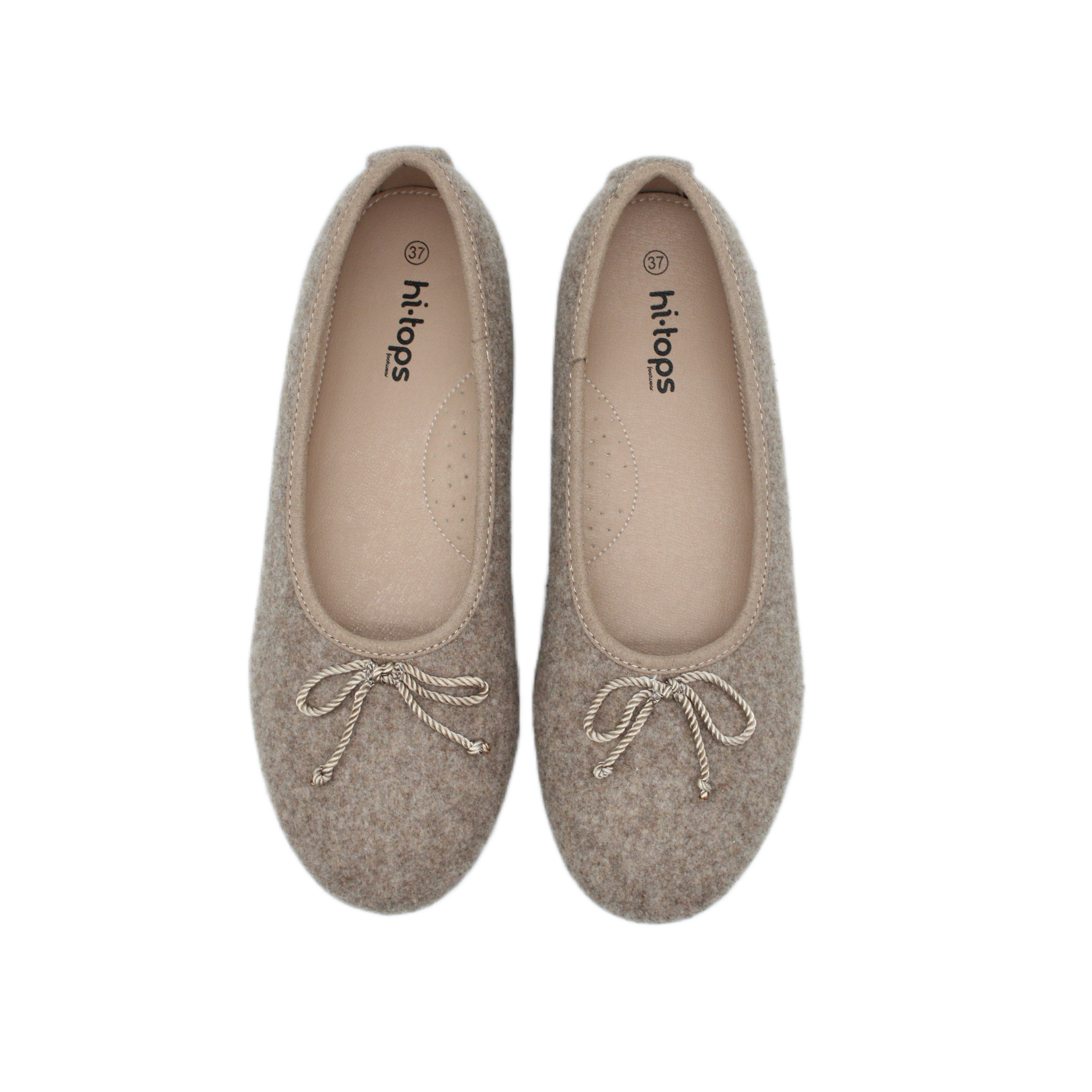 Felt Ballet, Taupe Flannel