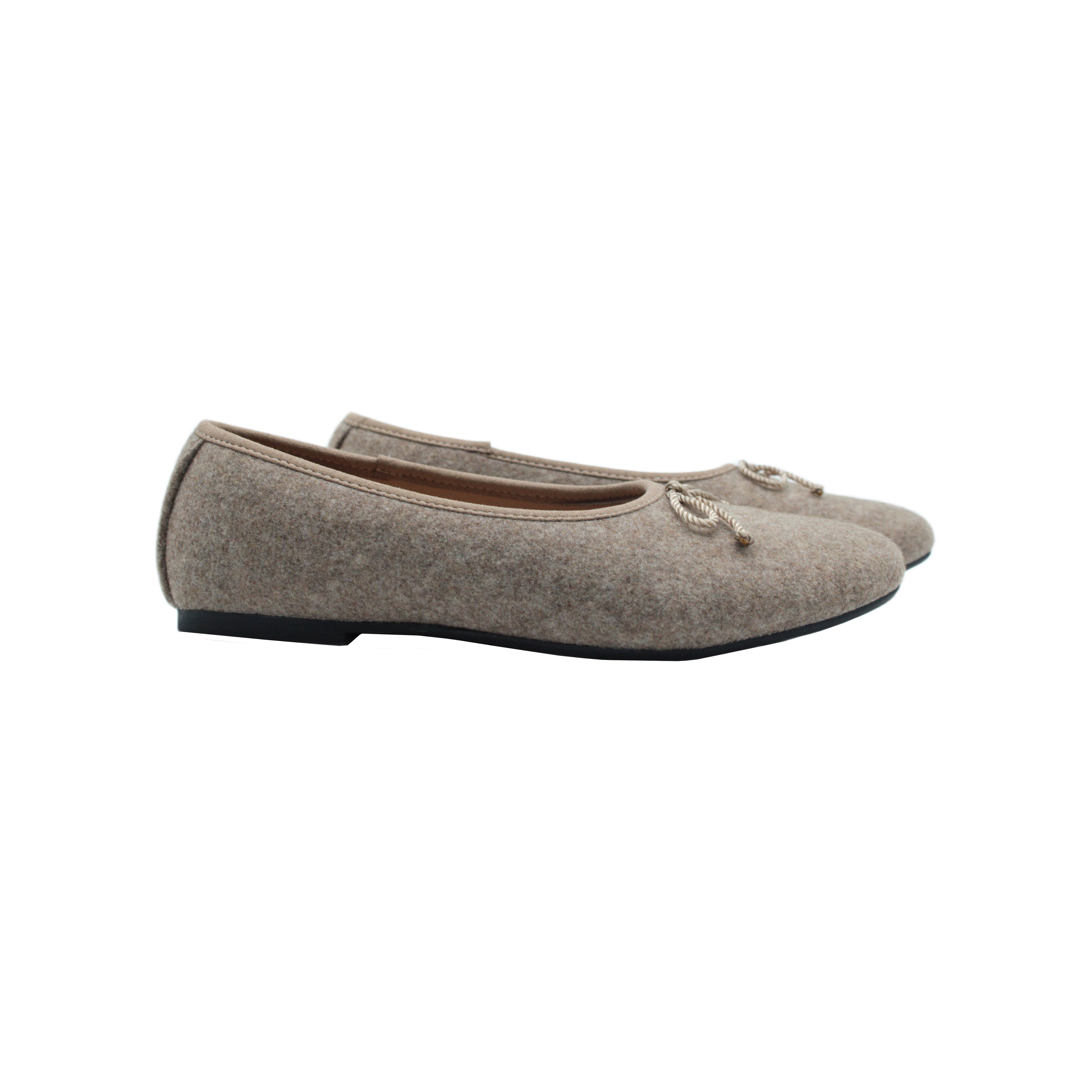 Felt Ballet, Taupe Flannel