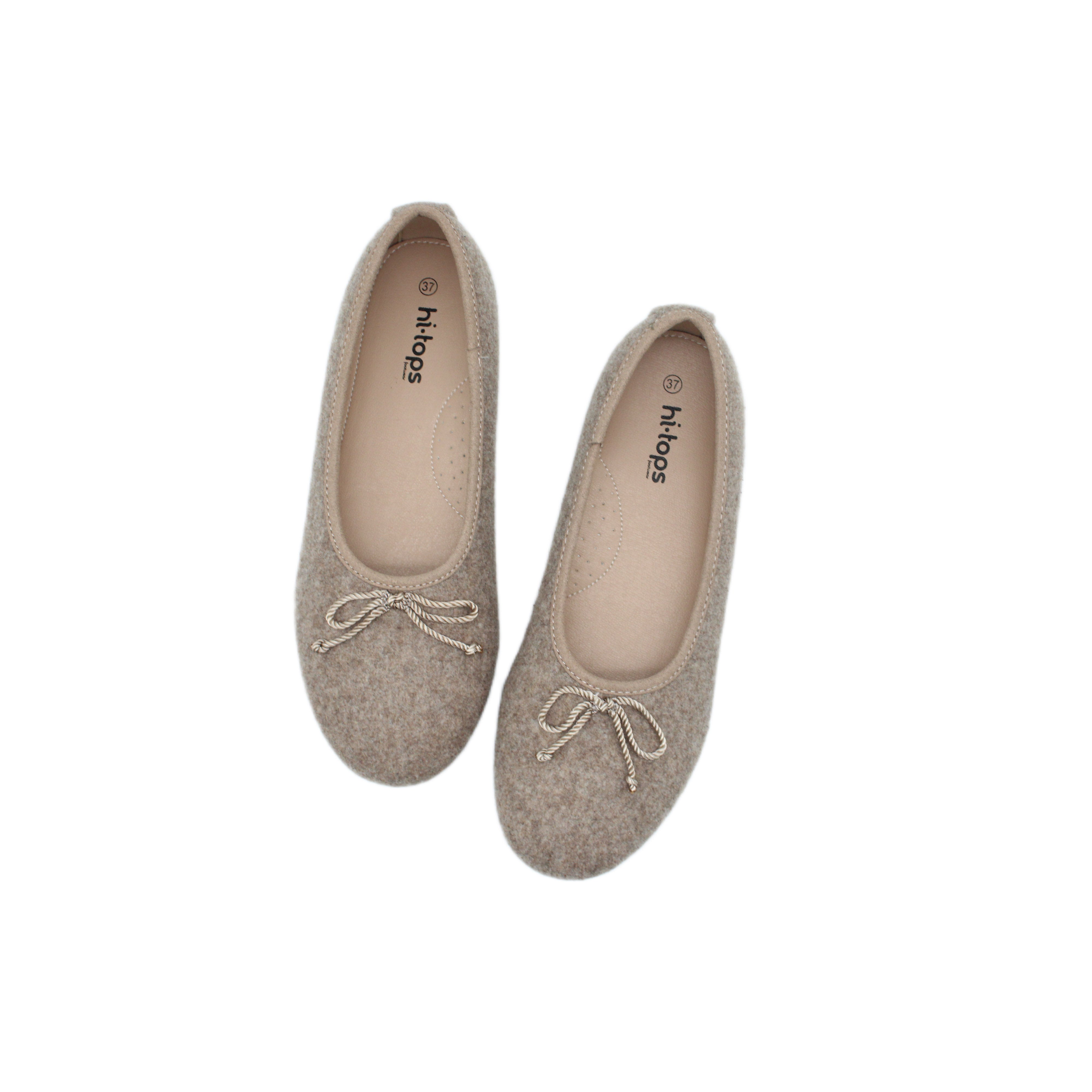 Felt Ballet, Taupe Flannel