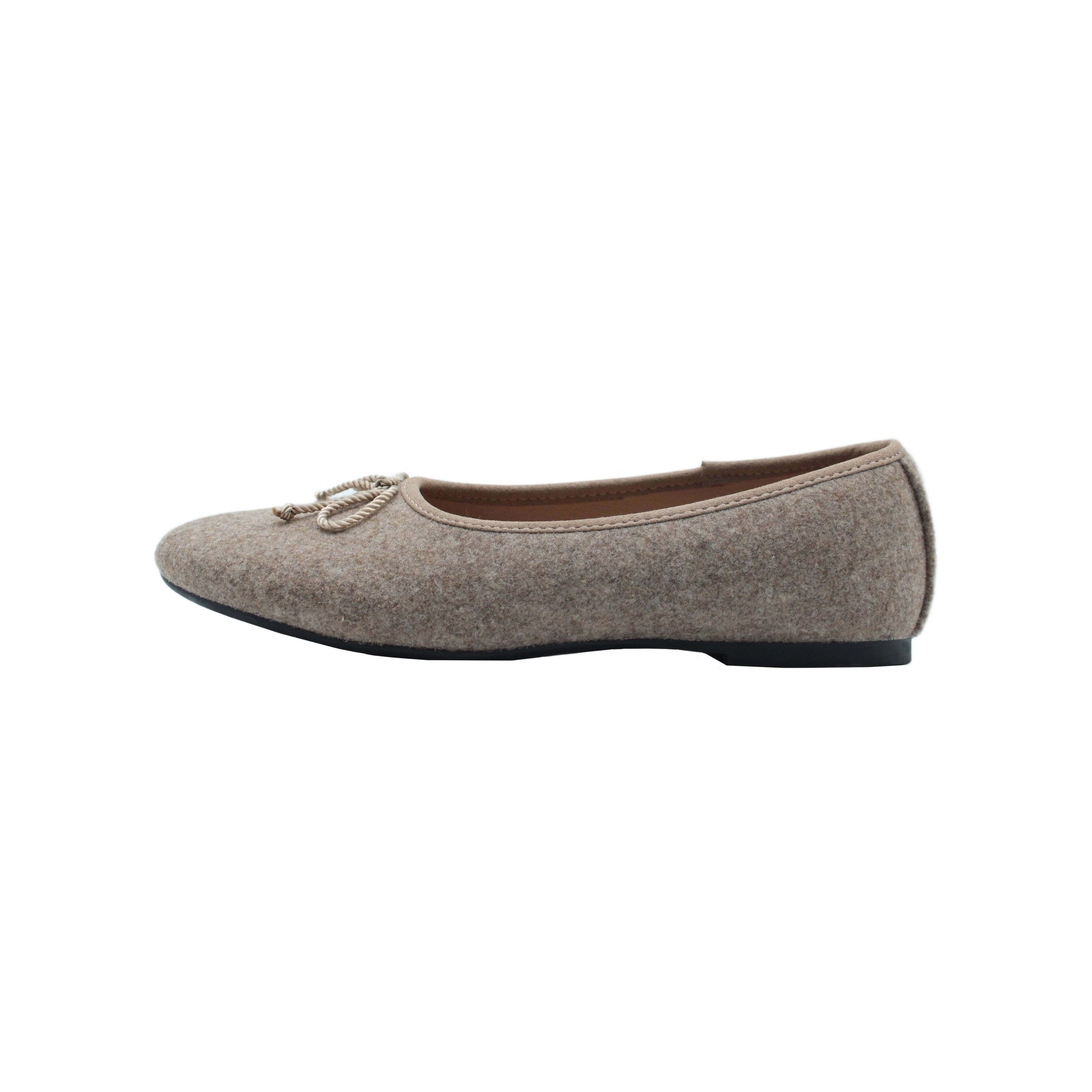 Felt Ballet, Taupe Flannel