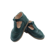 Wingtip T-Strap, Green