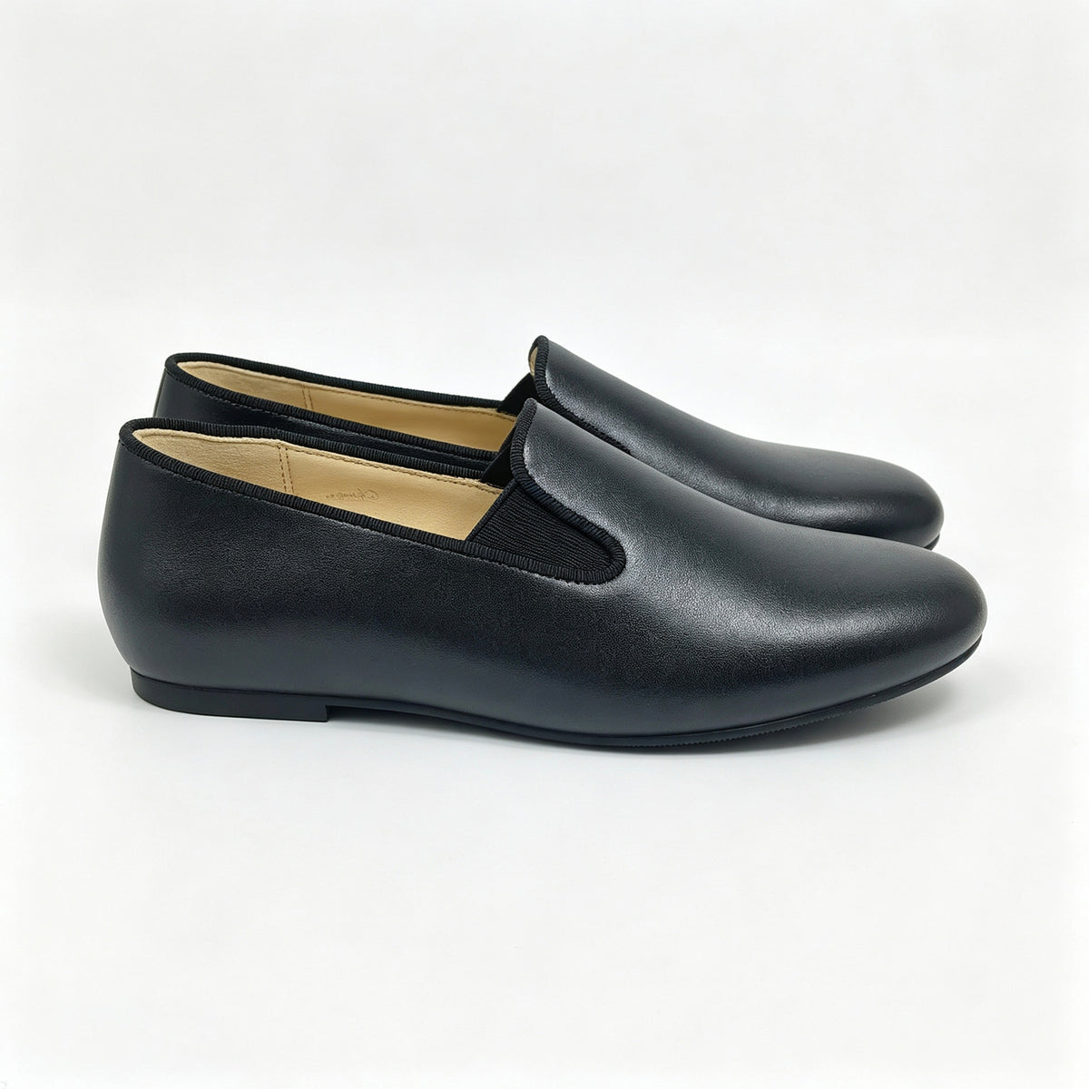 Black Smooth Leather -SB11