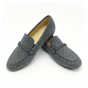 Grey Flannel Braided Strap Loafer -SBG24