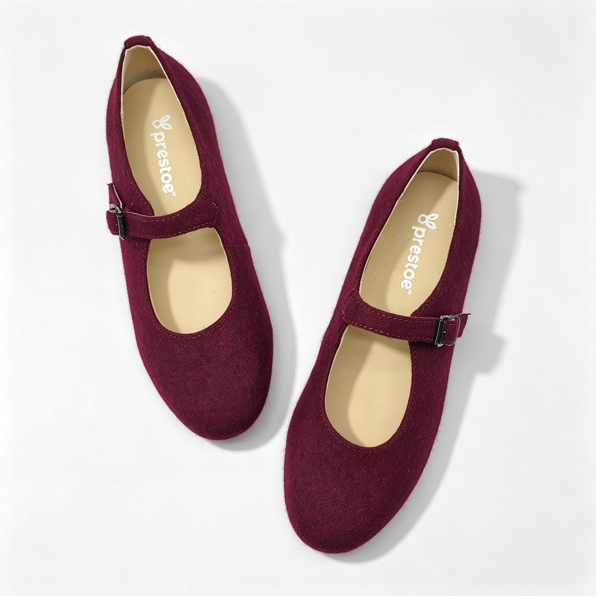 Maroon Flannel Mary Jane-SG52