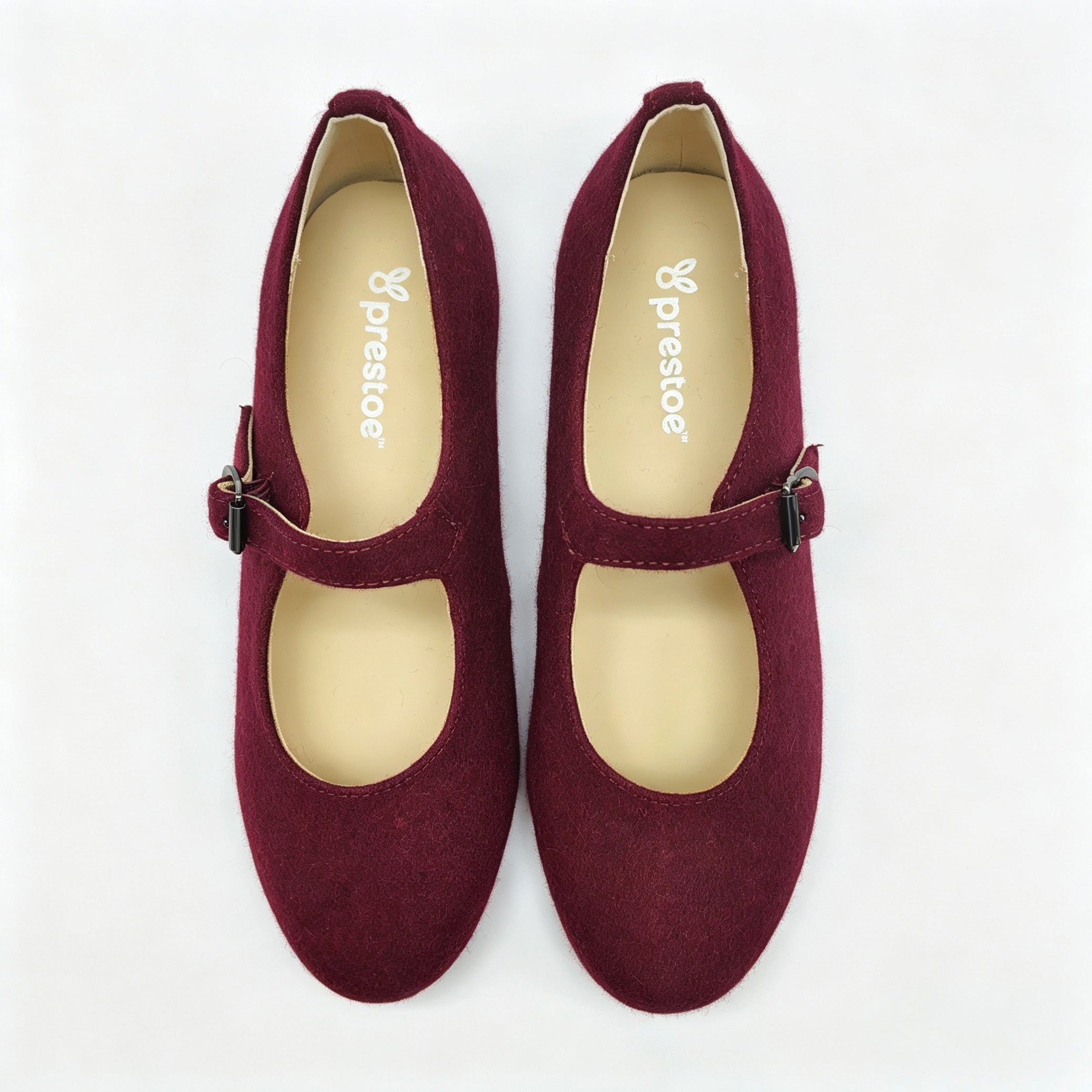 Maroon Flannel Mary Jane-SG52