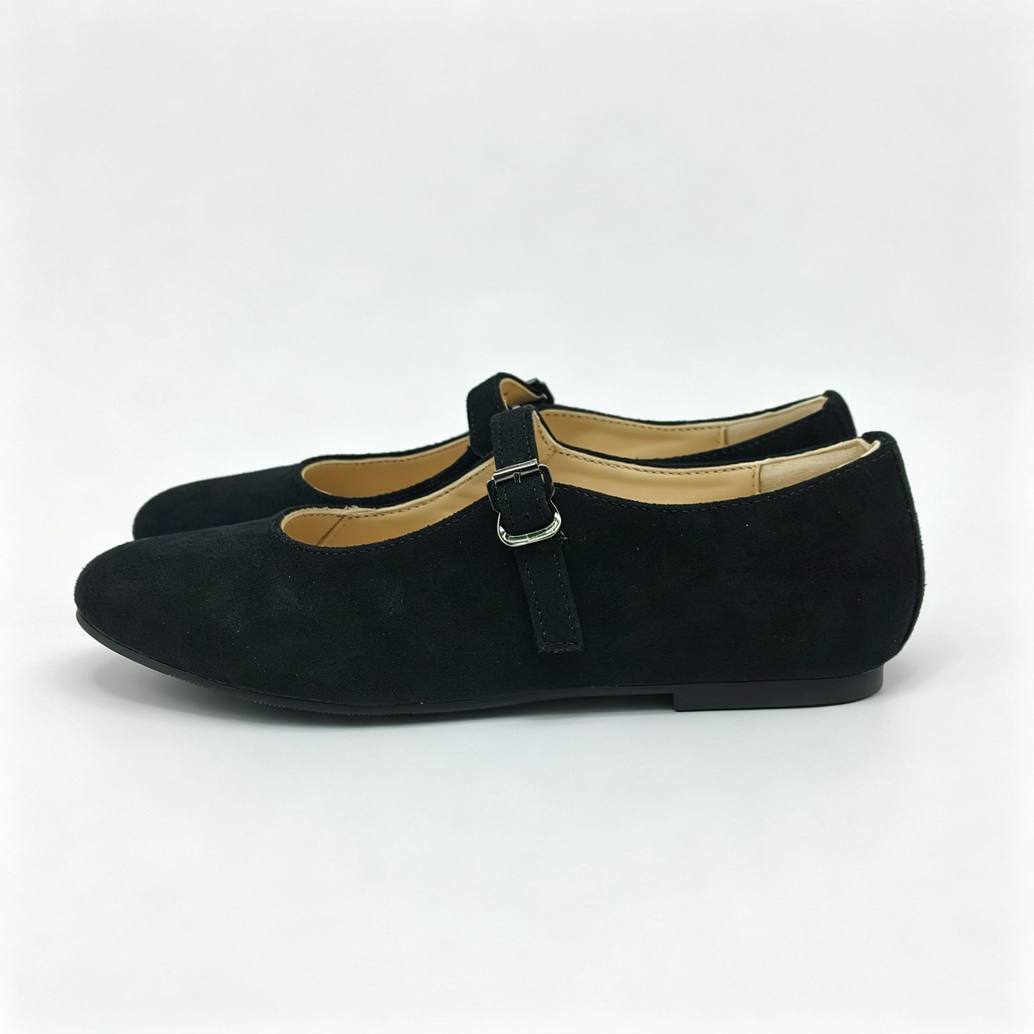 Black Suede Mary Jane-SG53