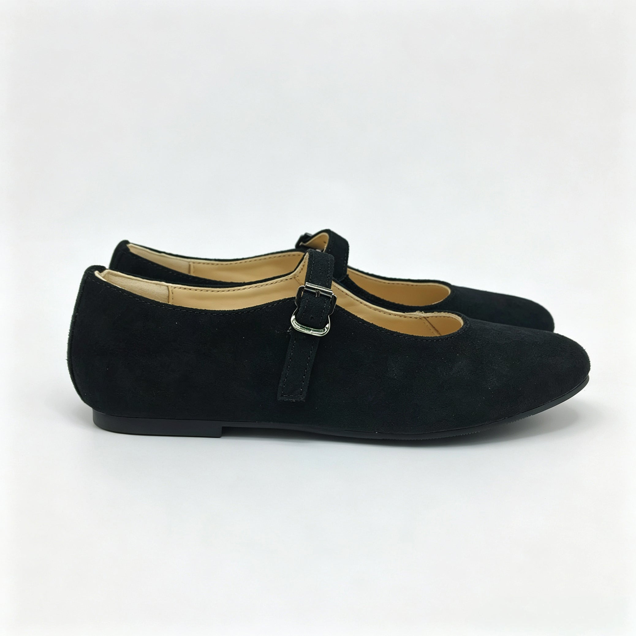Black Suede Mary Jane-SG53