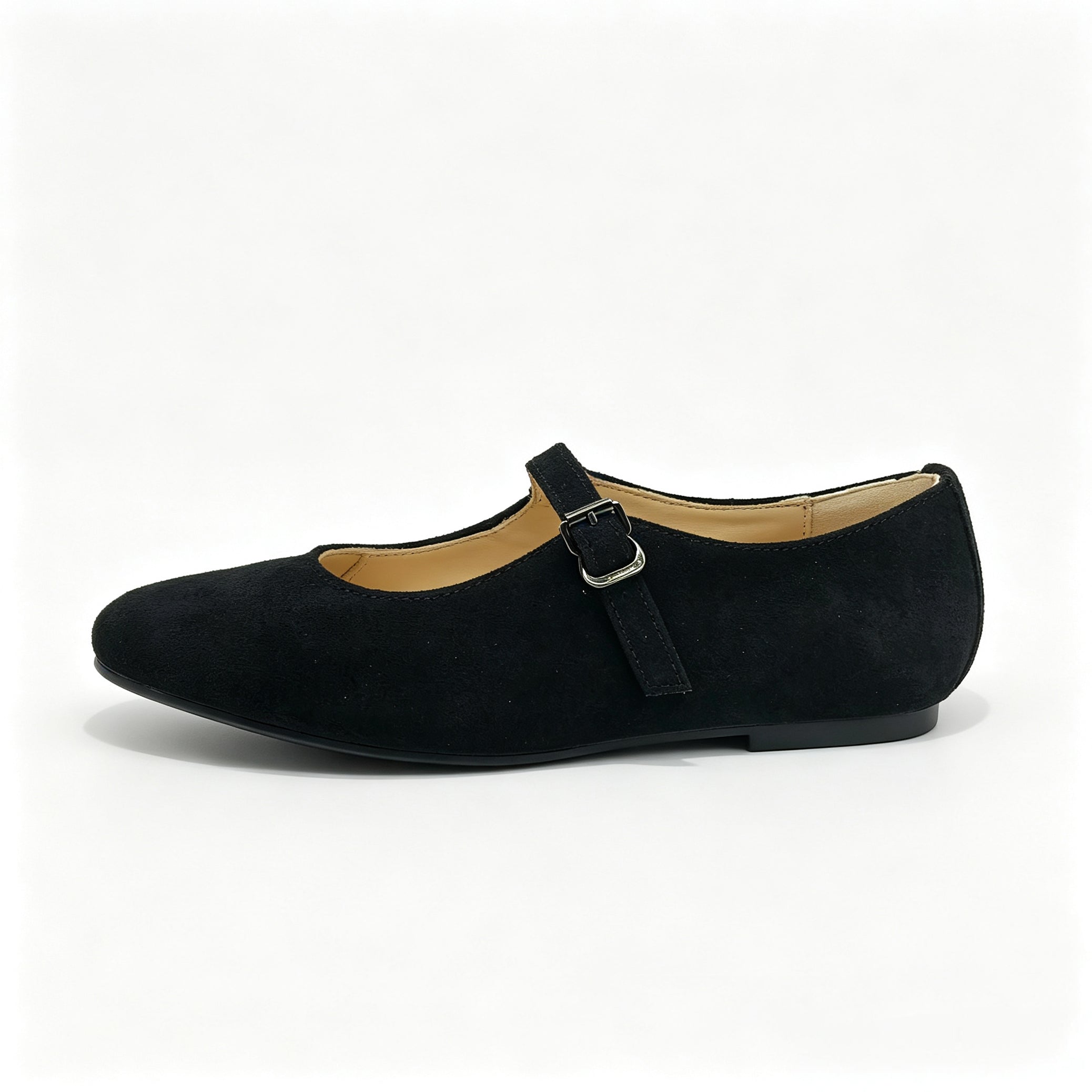 Black Suede Mary Jane-SG53