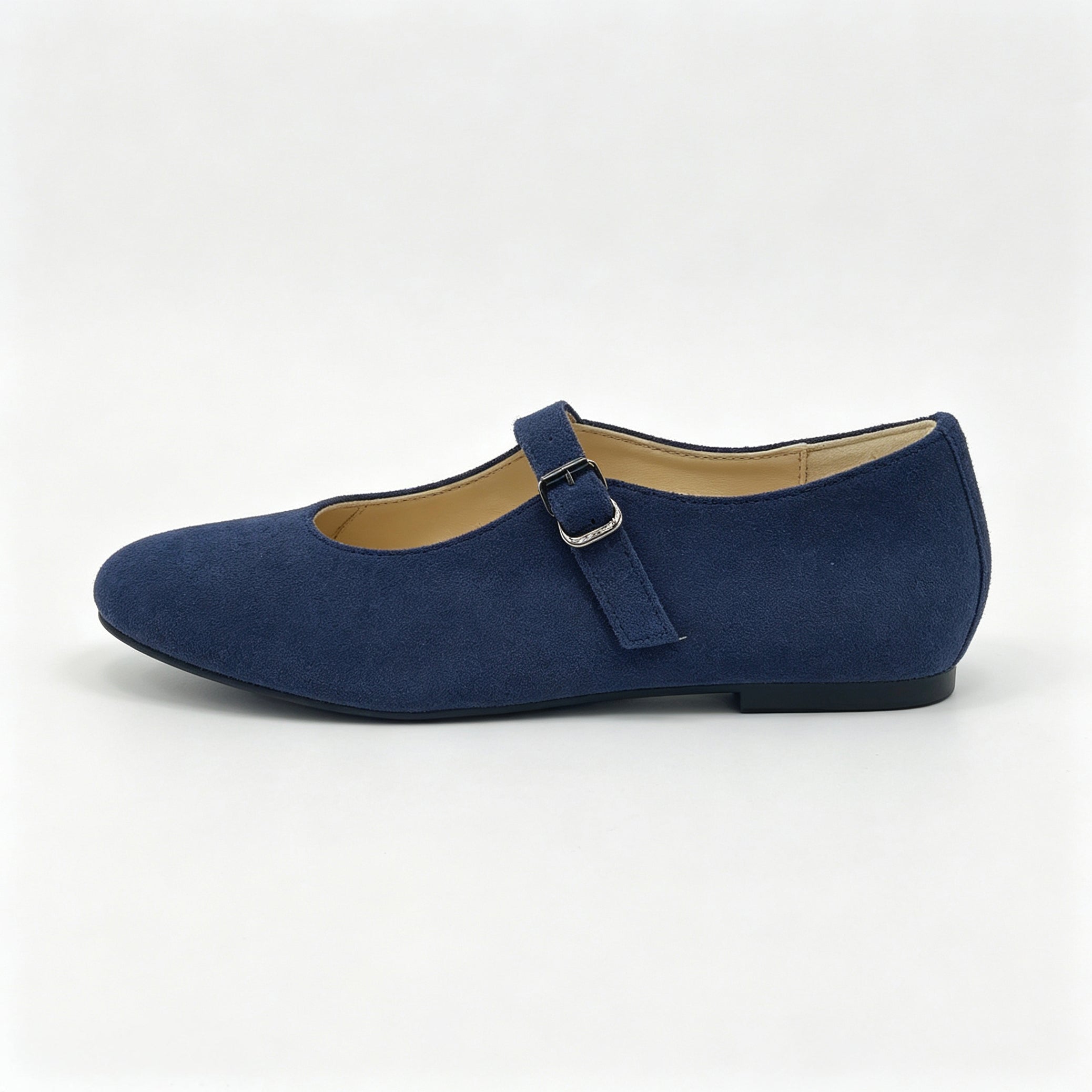 Navy Suede Mary Jane-SG55