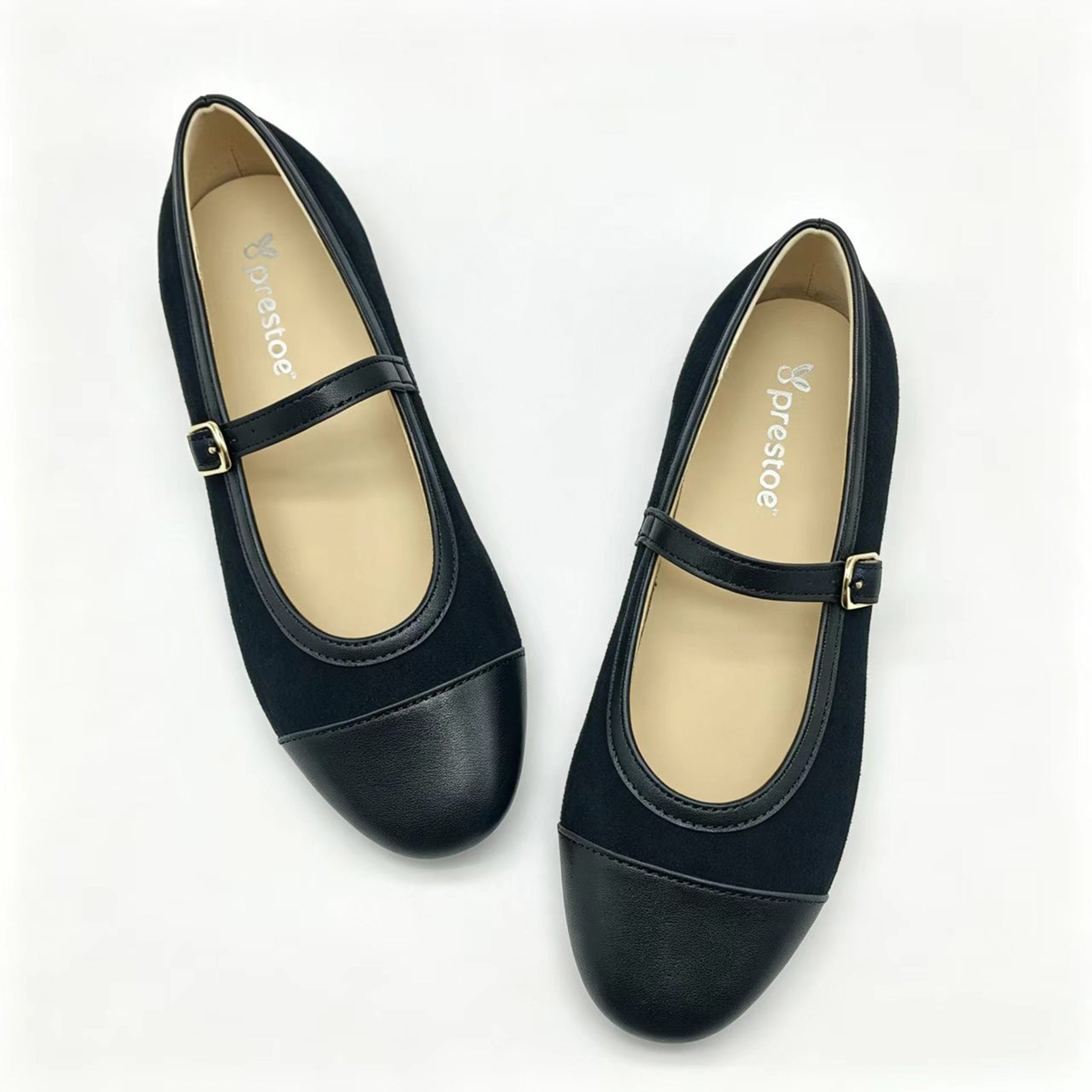 Black Suede Cap-Toe Mary-Jane-SG63