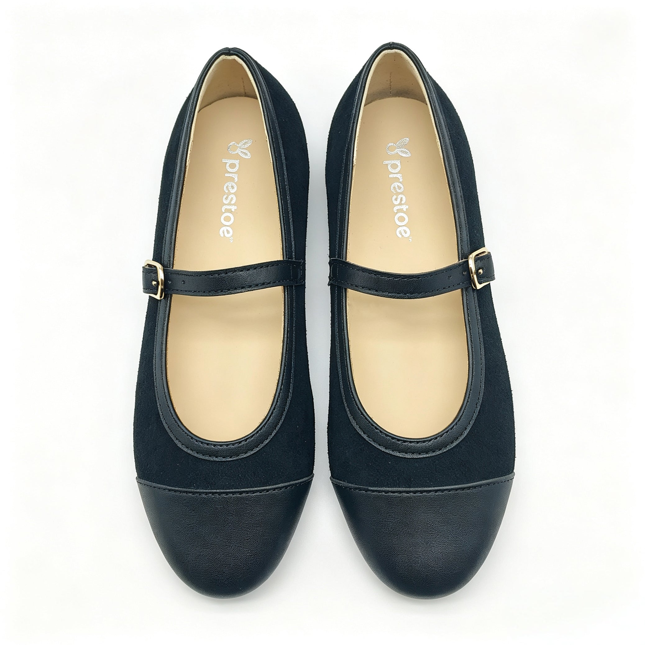 Black Suede Cap-Toe Mary-Jane-SG63