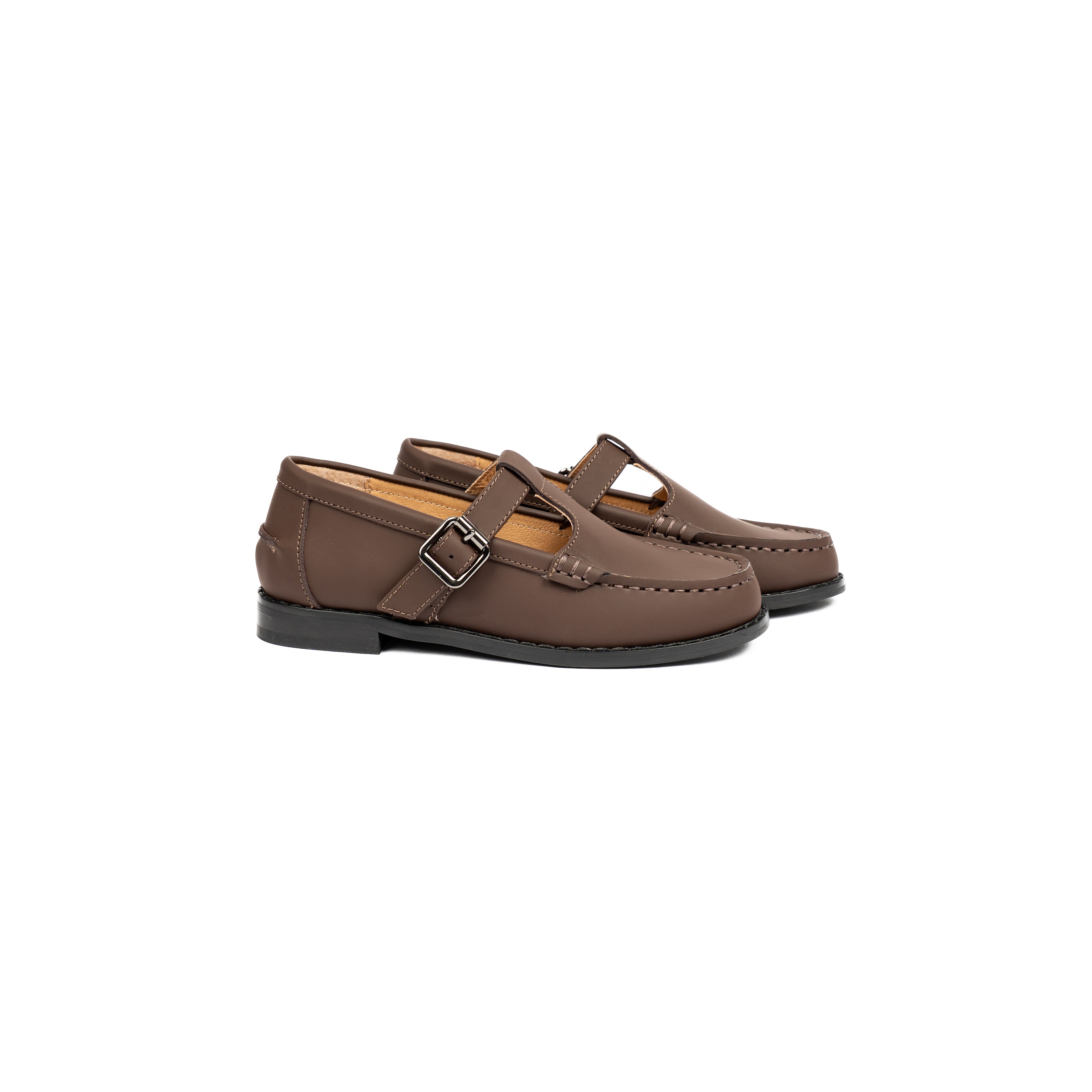 Brown Nubuck Buckle Loafer-WG64