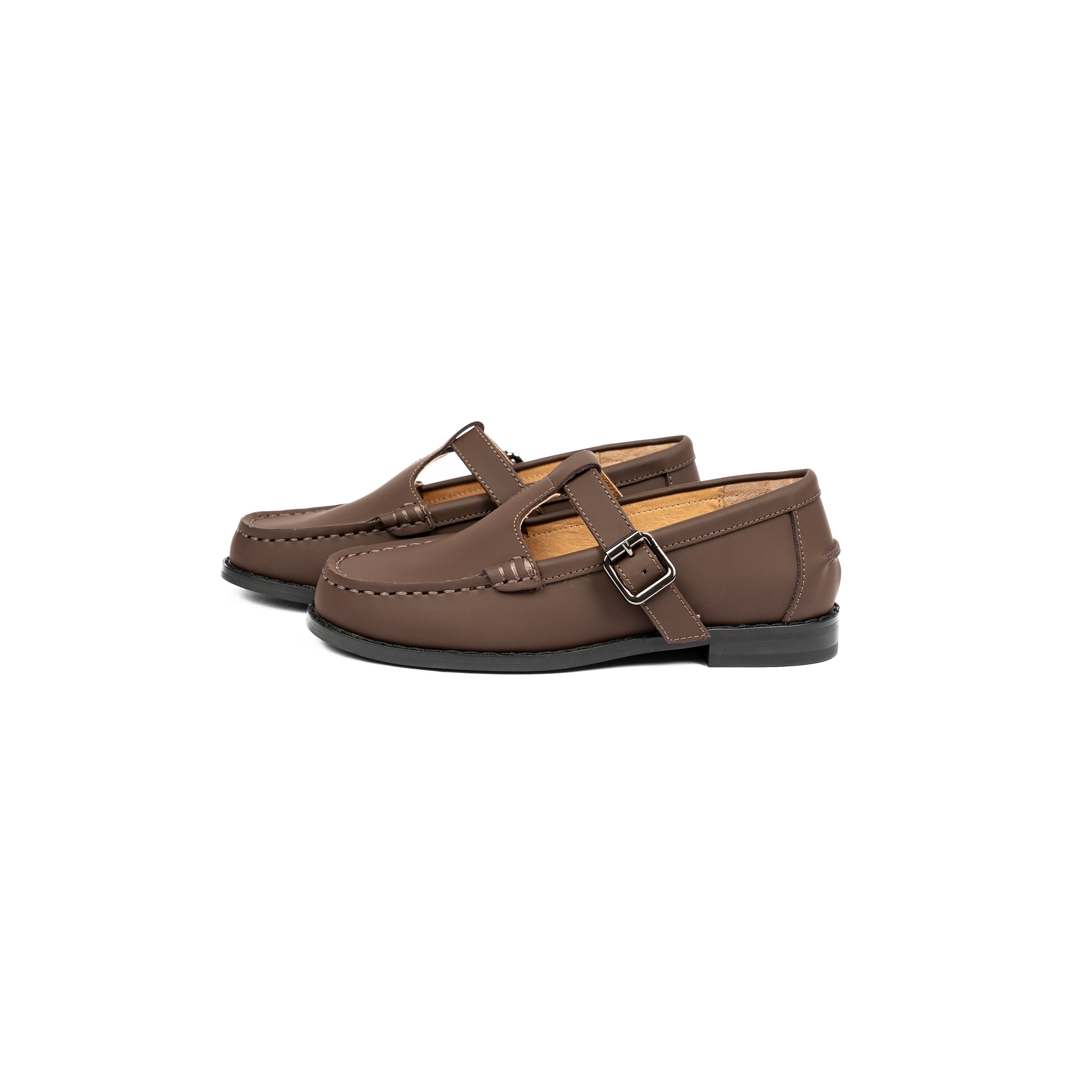 Brown Nubuck Buckle Loafer-WG64