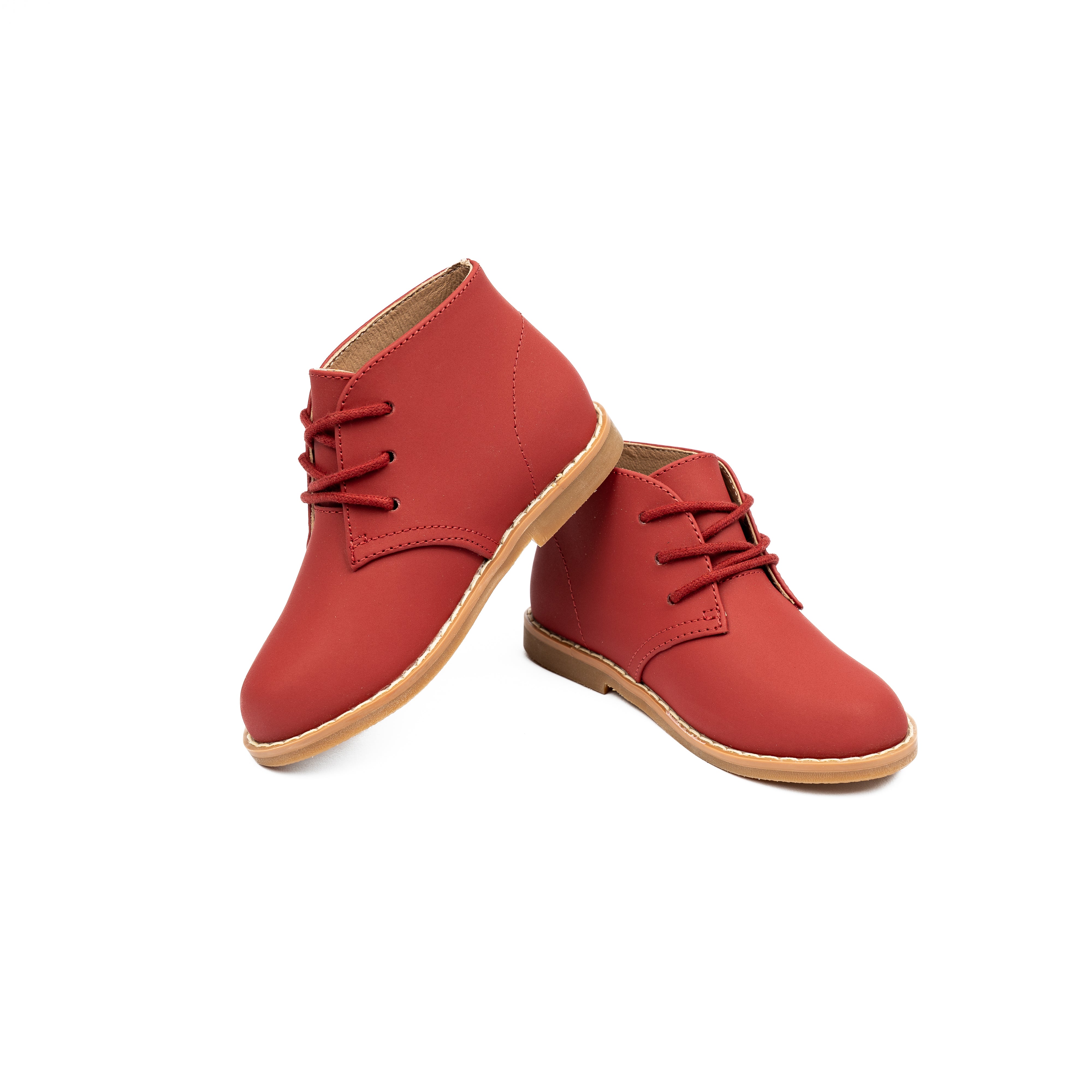 Red Nubuck Laced Shoe-WY21