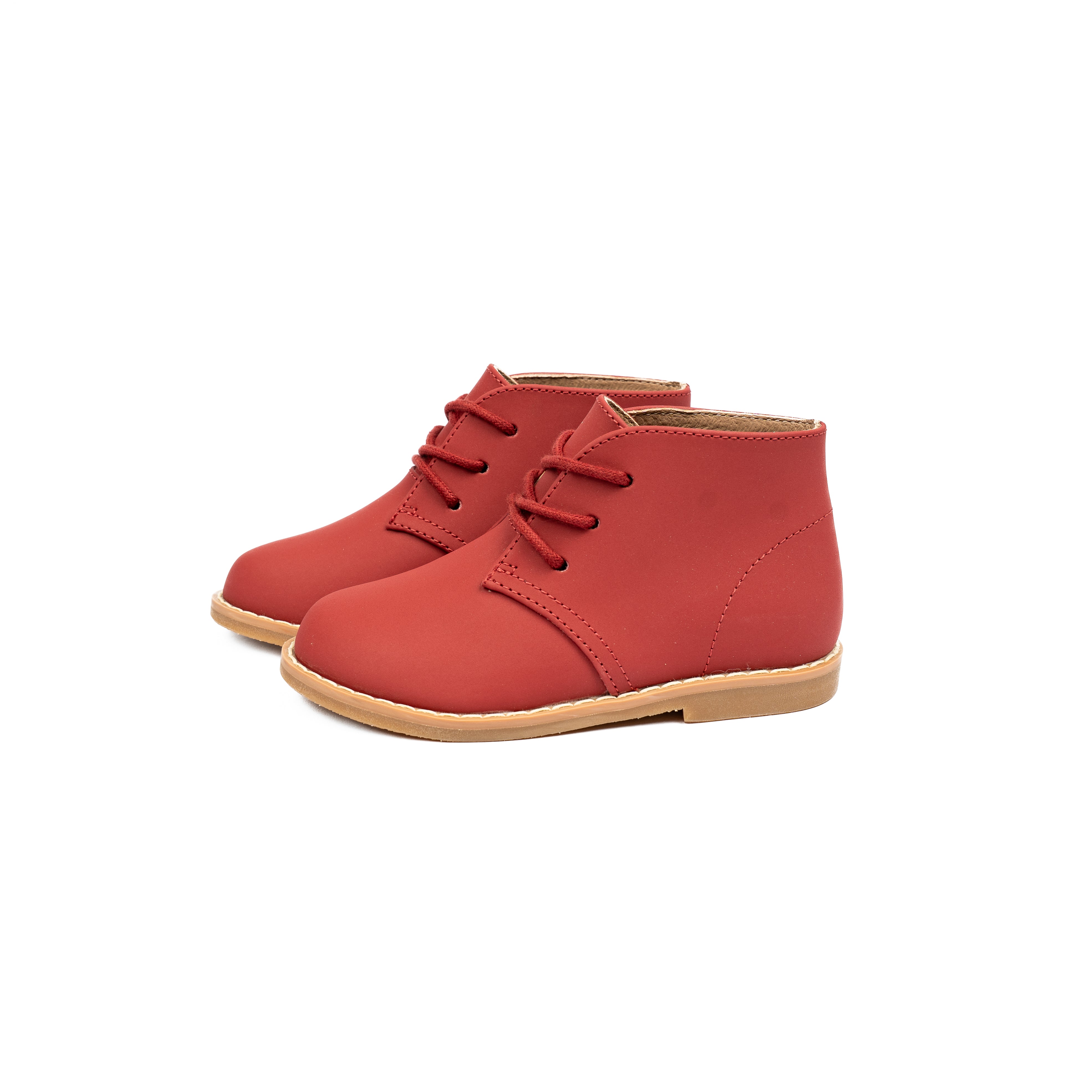 Red Nubuck Laced Shoe-WY21