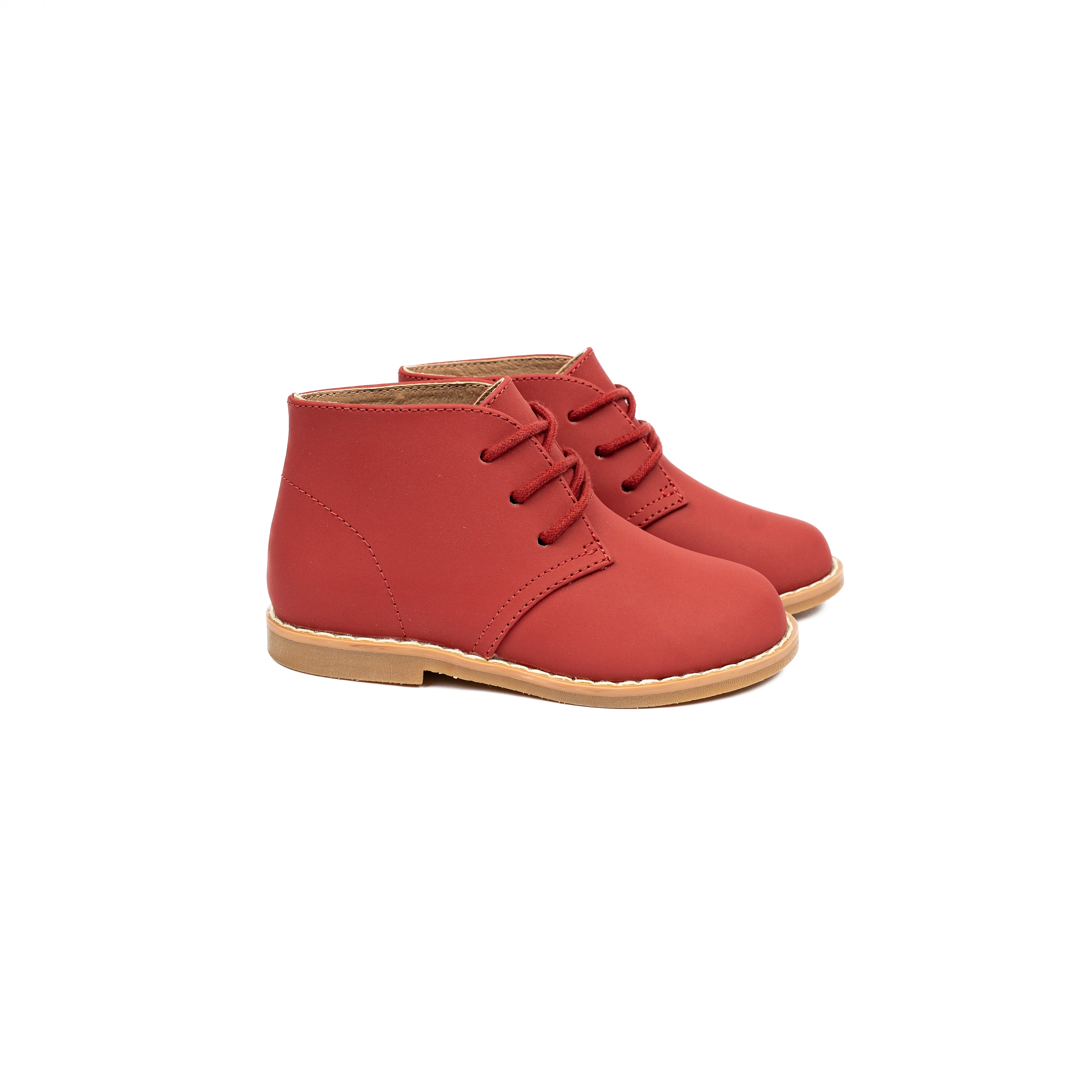 Red Nubuck Laced Shoe-WY21